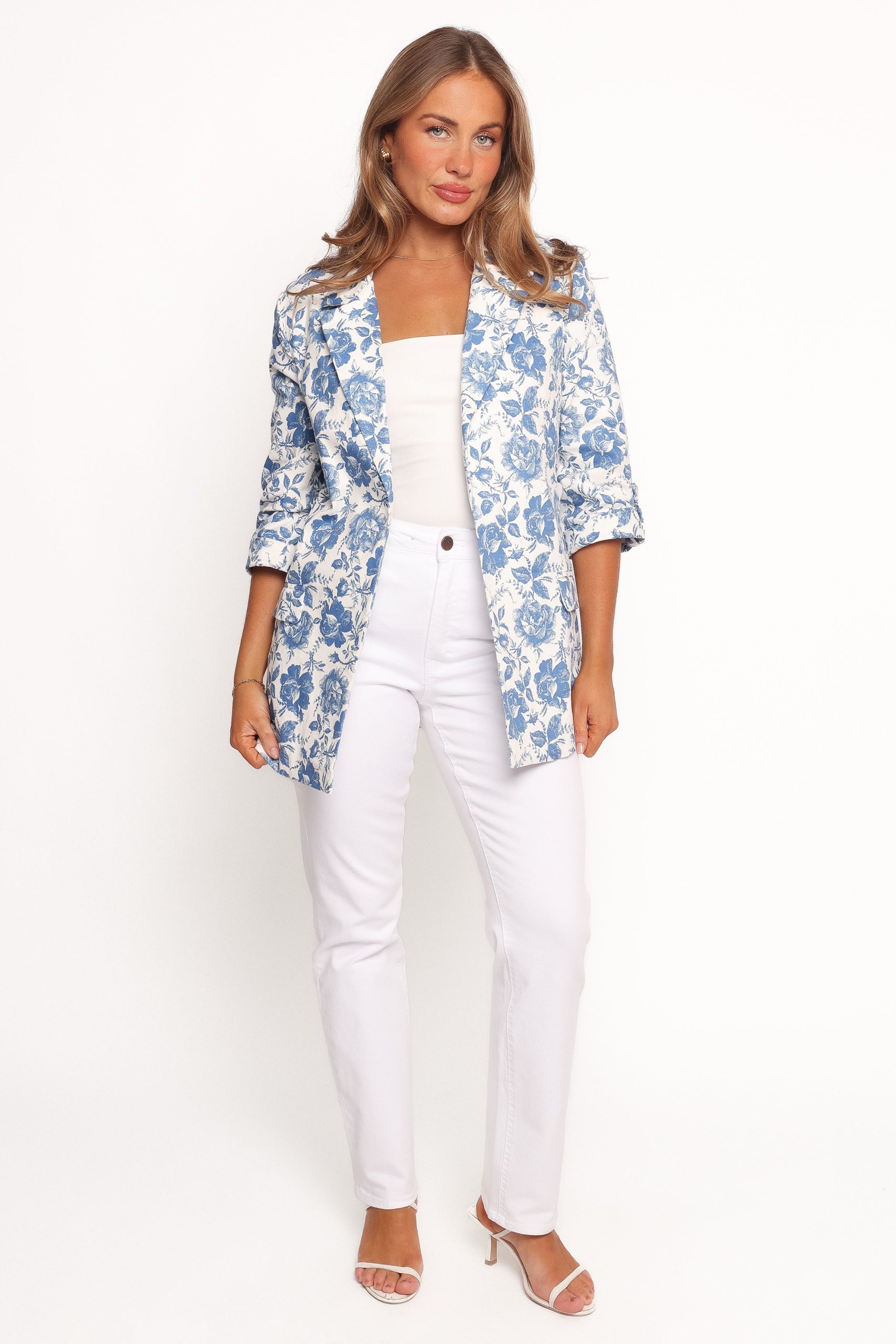 Billie Blazer - White/Blue - Image 3
