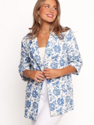 Billie Blazer - White/Blue