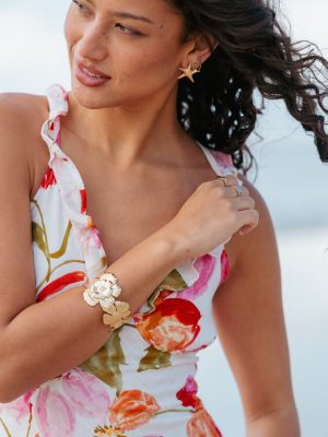 Bloom Cuff Bracelet - Gold