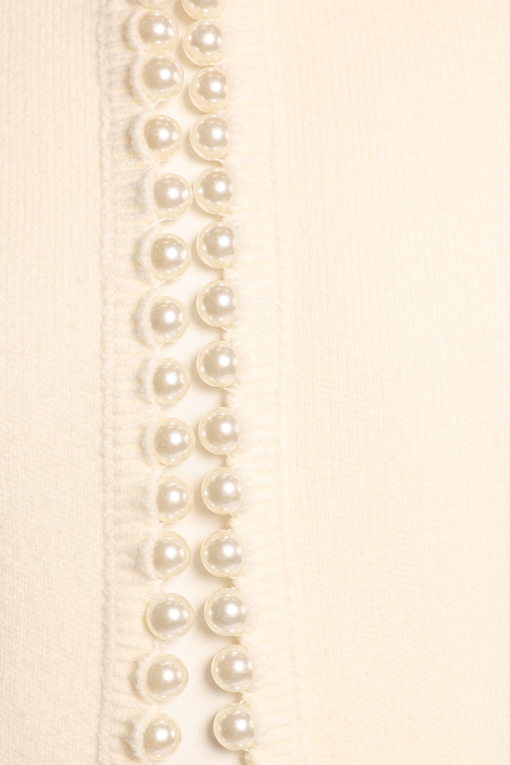 Bloom Pearl Knit Cardigan - Cream - Image 7