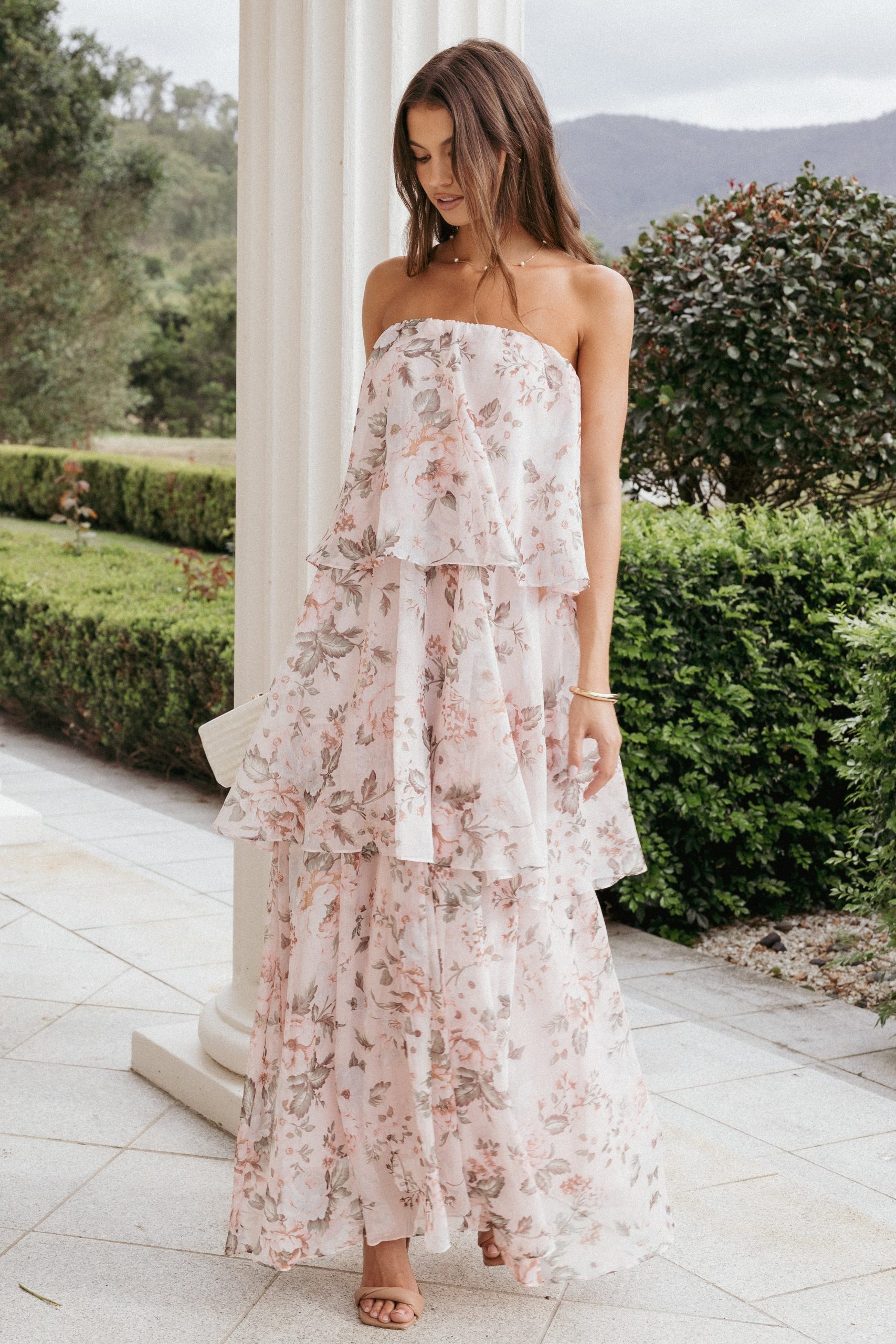 Bloom Strapless Maxi Dress - Floral - Image 8