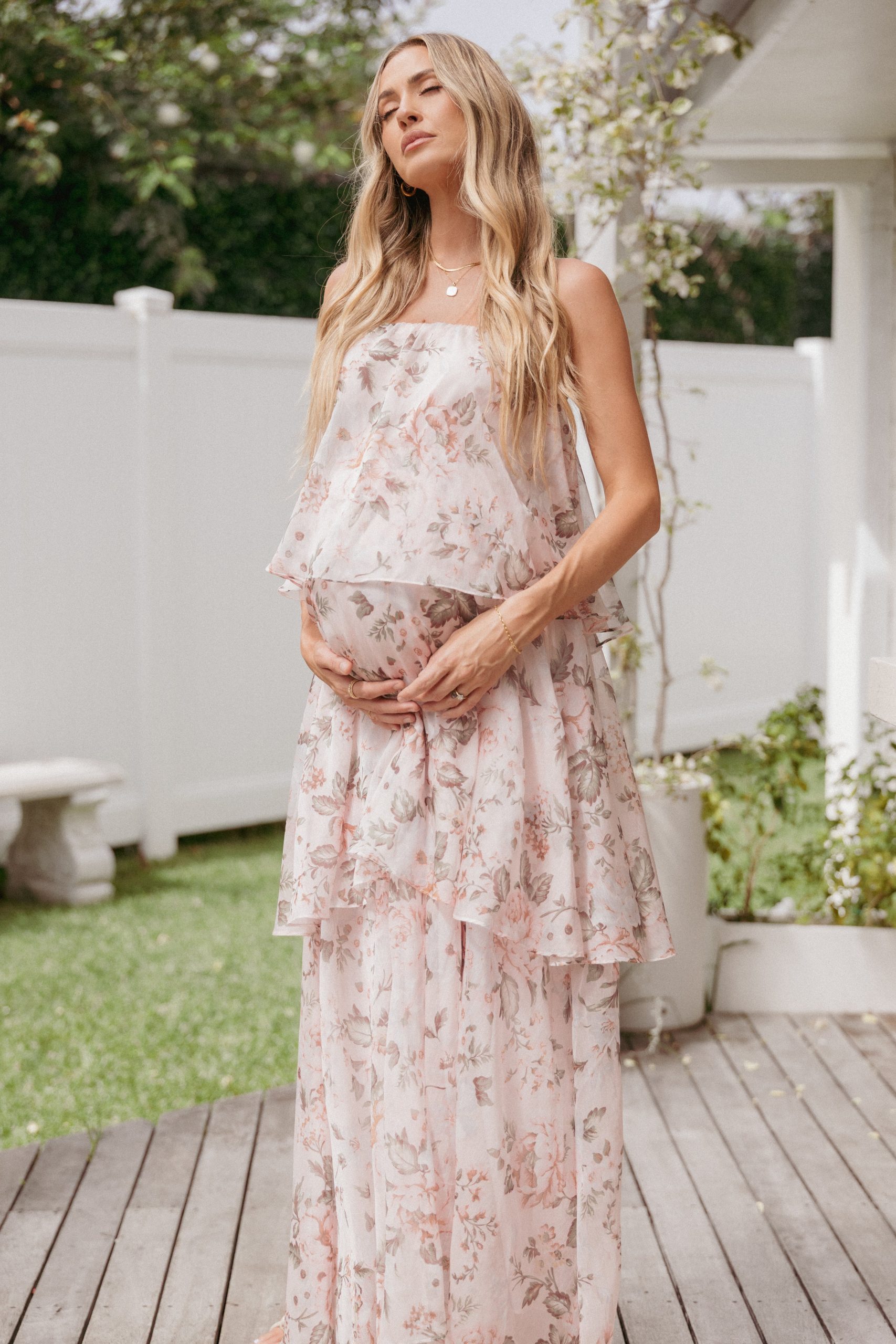 Bloom Strapless Maxi Dress - Floral - Image 9