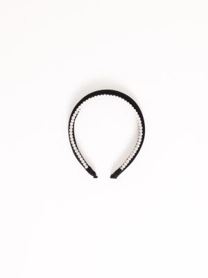 Breanna Headband - Pearl/Black