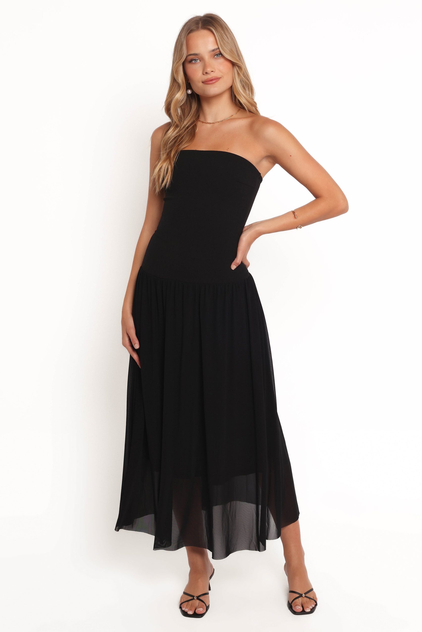 Caitie Midi Dress - Black - Image 2