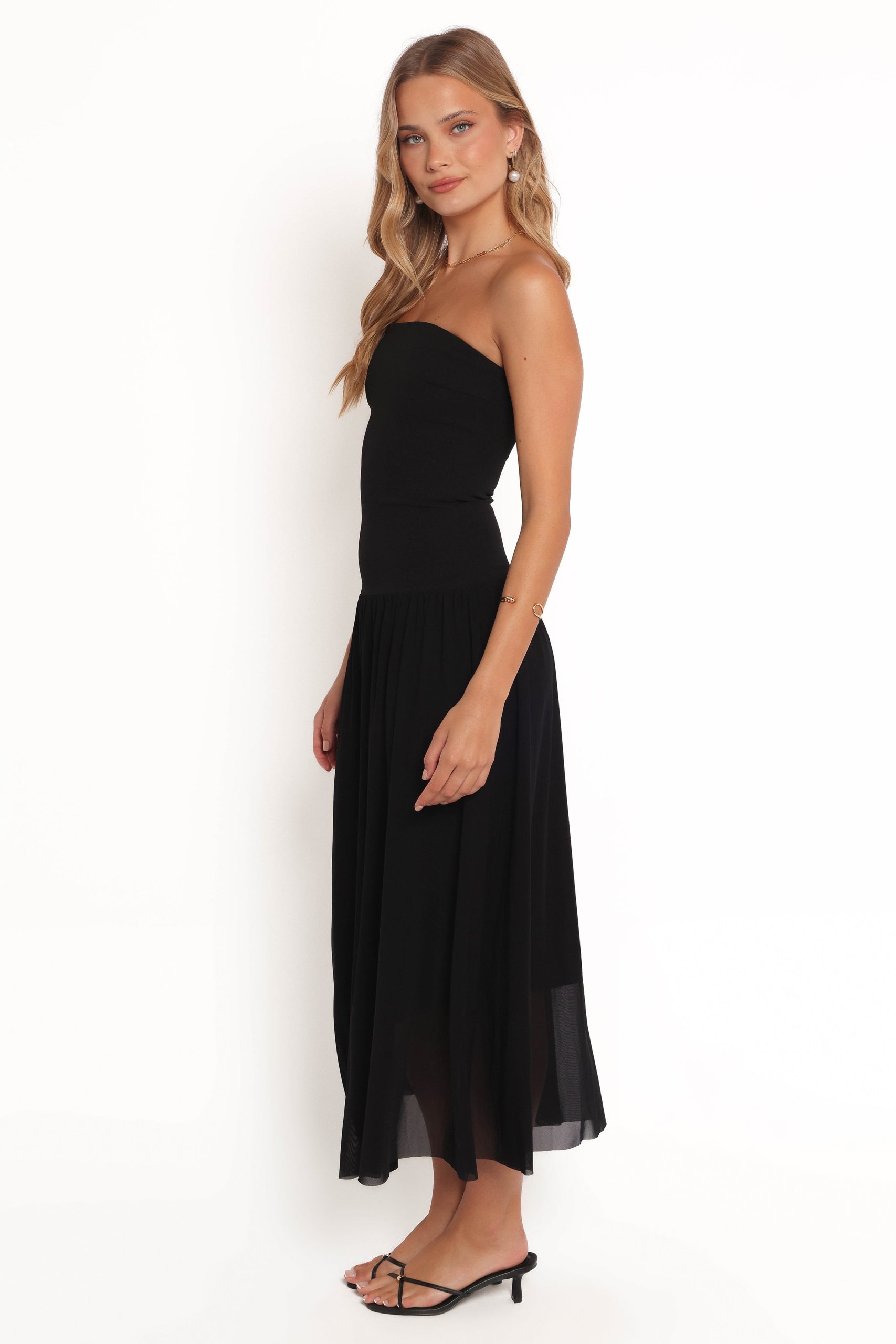 Caitie Midi Dress - Black - Image 3
