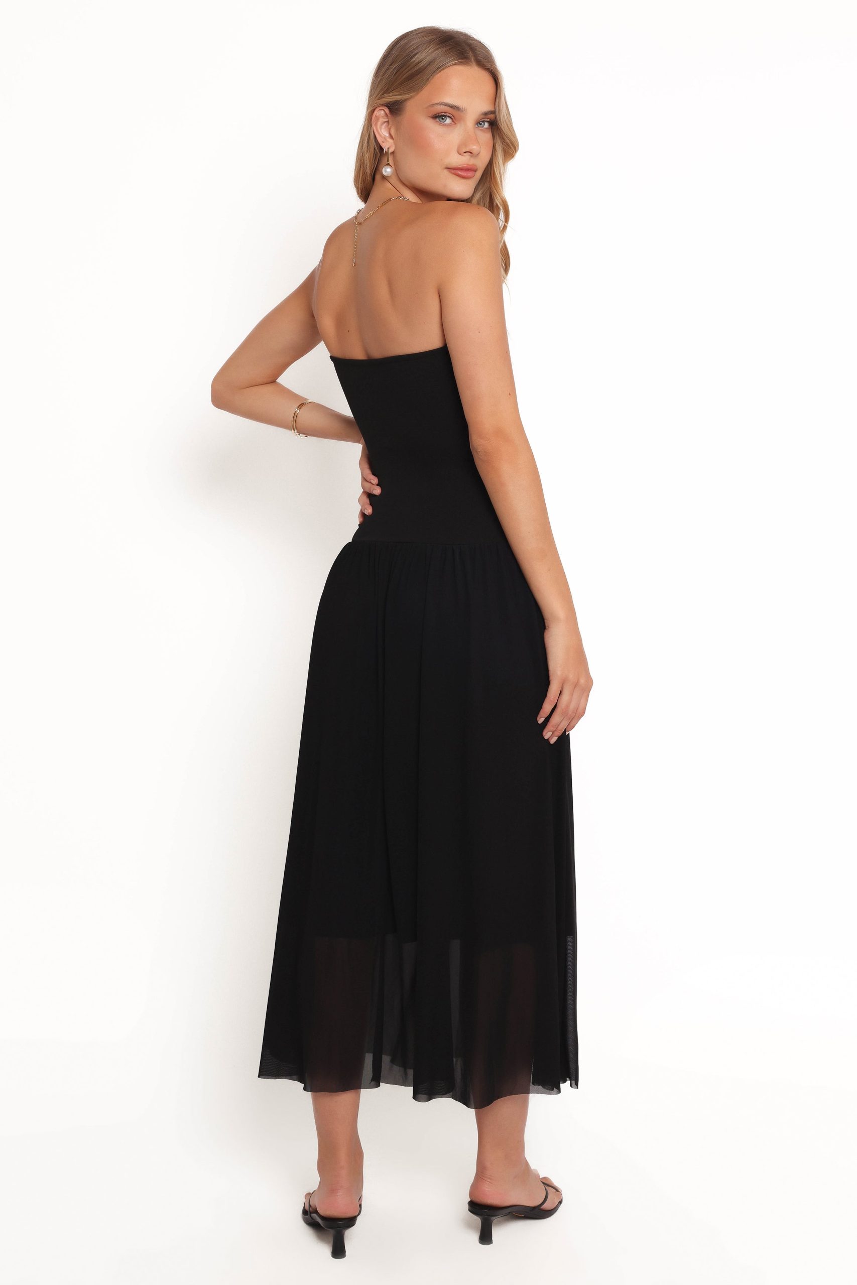 Caitie Midi Dress - Black - Image 4