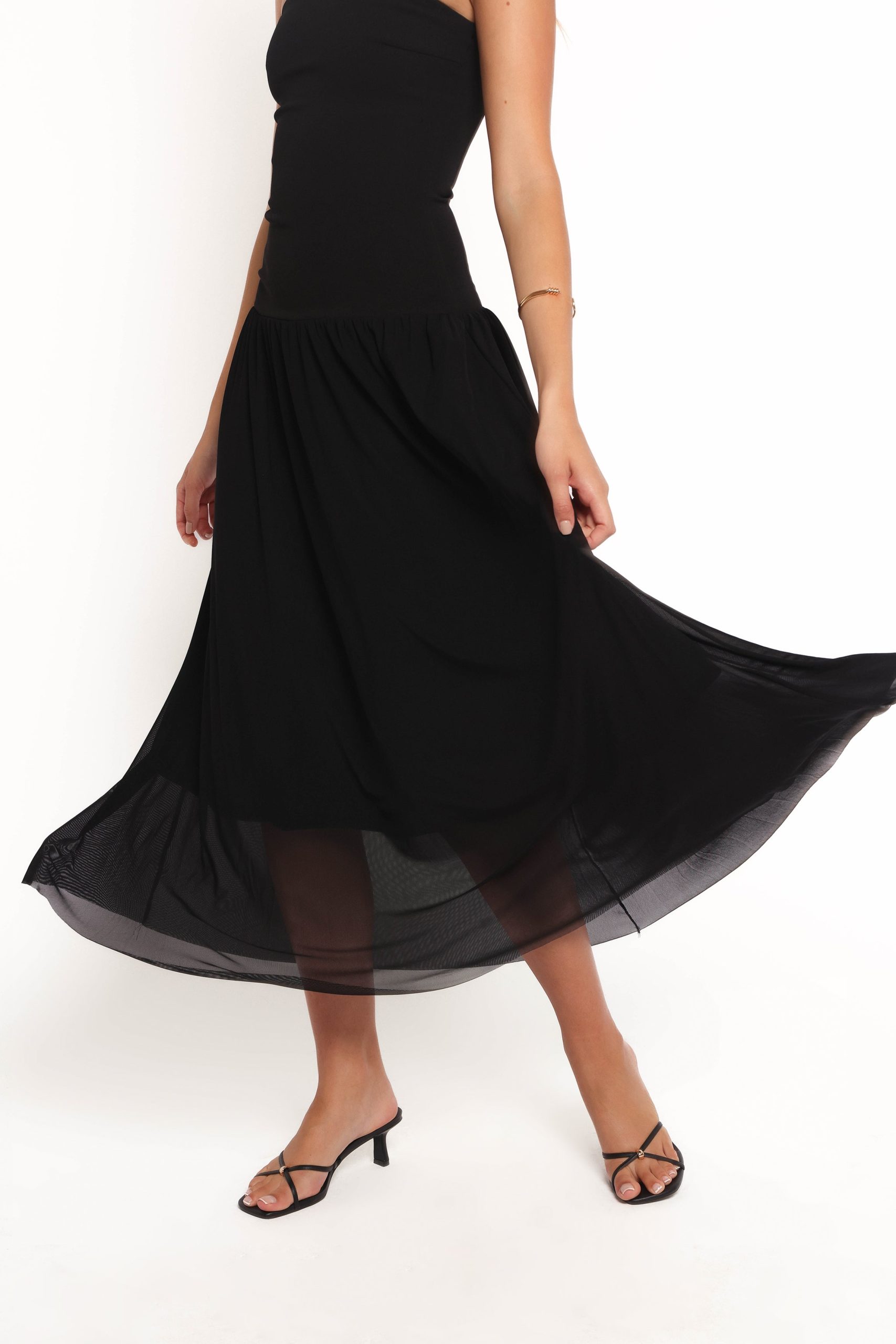 Caitie Midi Dress - Black - Image 7