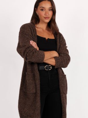 Callan Long Cardigan - Brown