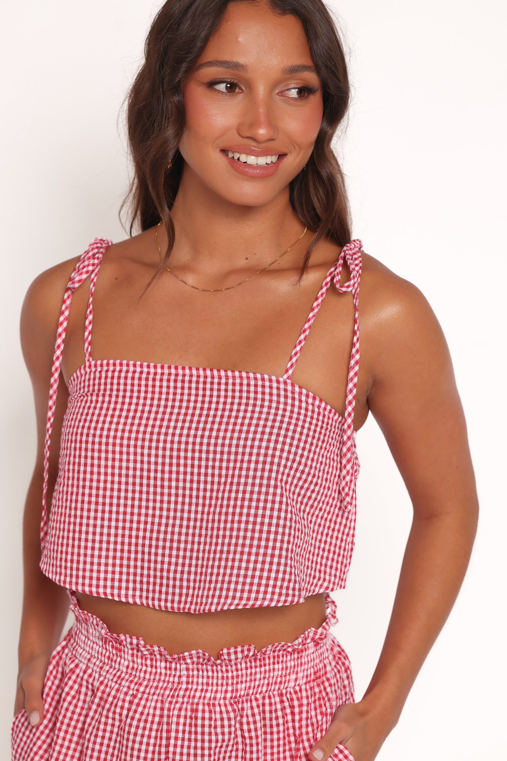 Callum Short Set - Red Gingham - Image 3