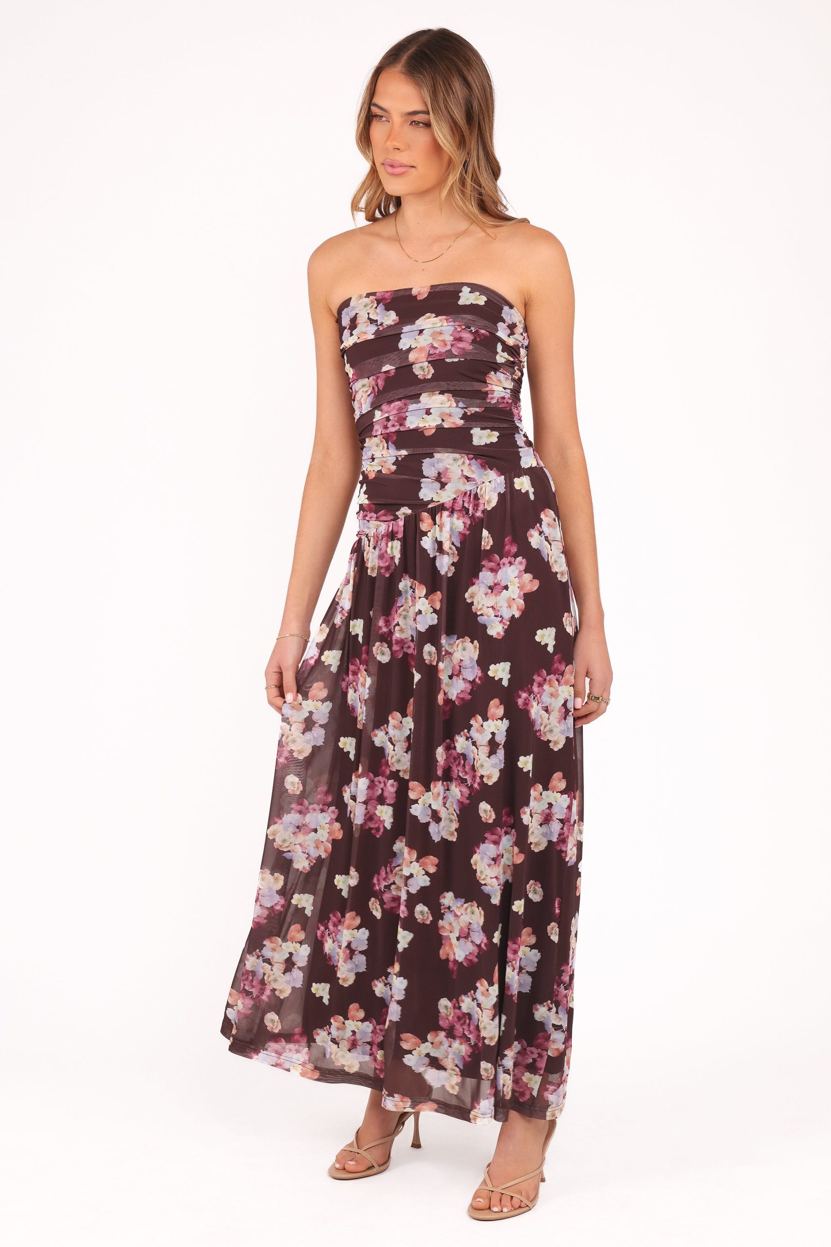 Calypso Maxi Dress - Purple Floral - Image 4