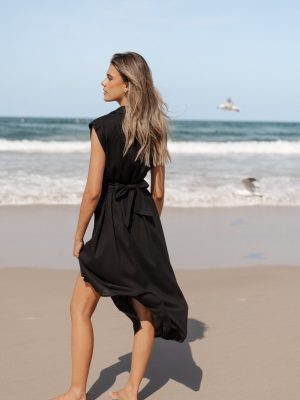 Cami Midi Dress - Black