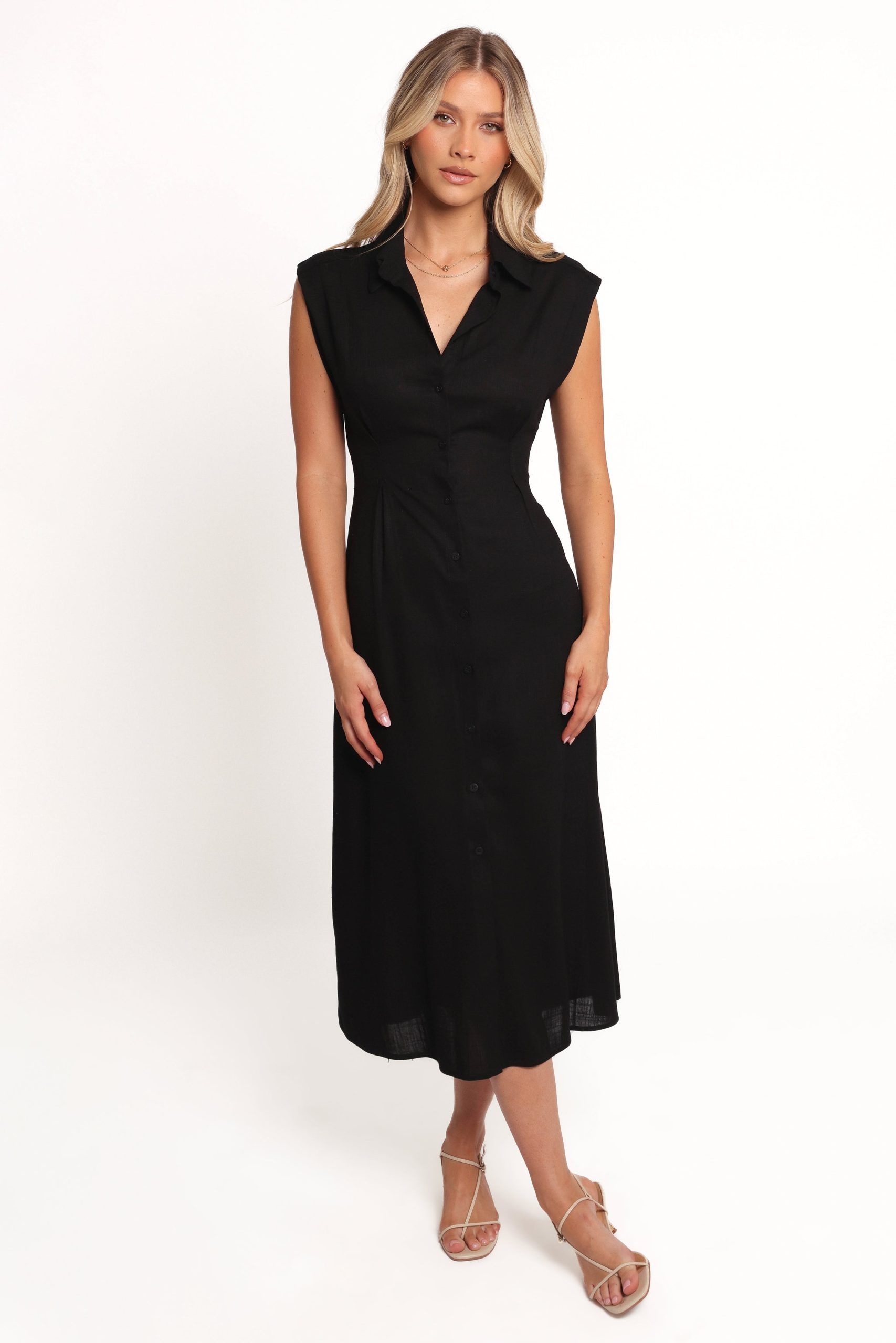 Cami Midi Dress - Black - Image 7