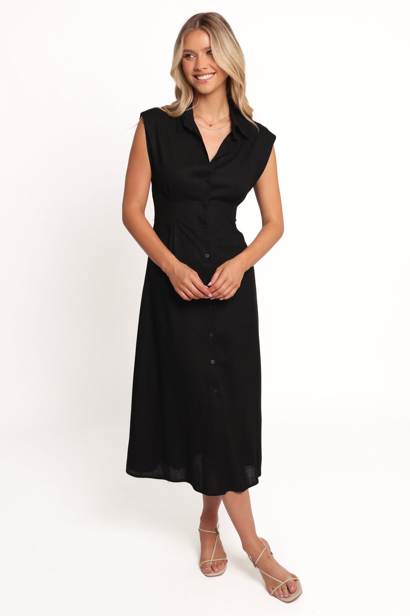 Cami Midi Dress - Black - Image 2