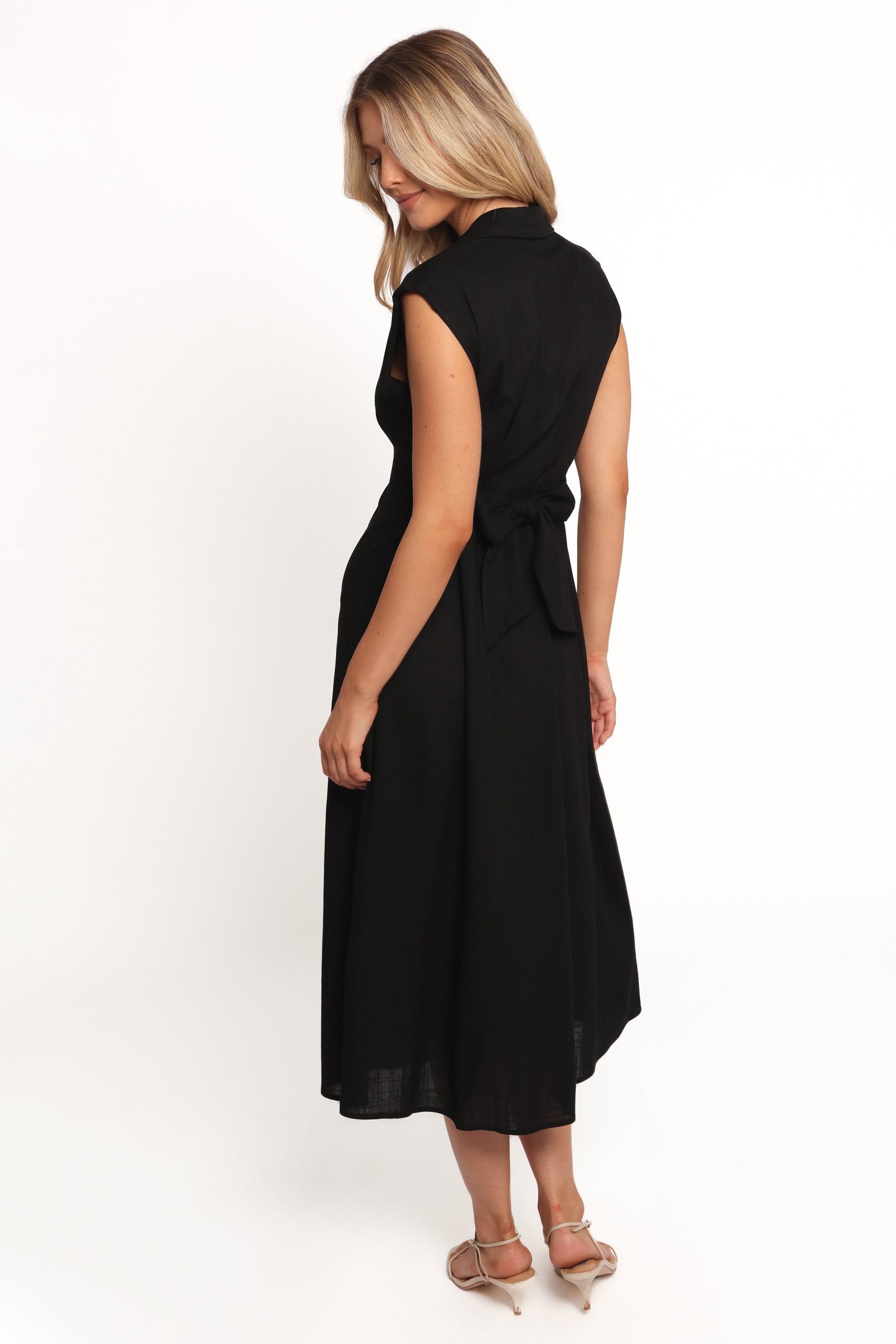 Cami Midi Dress - Black - Image 5