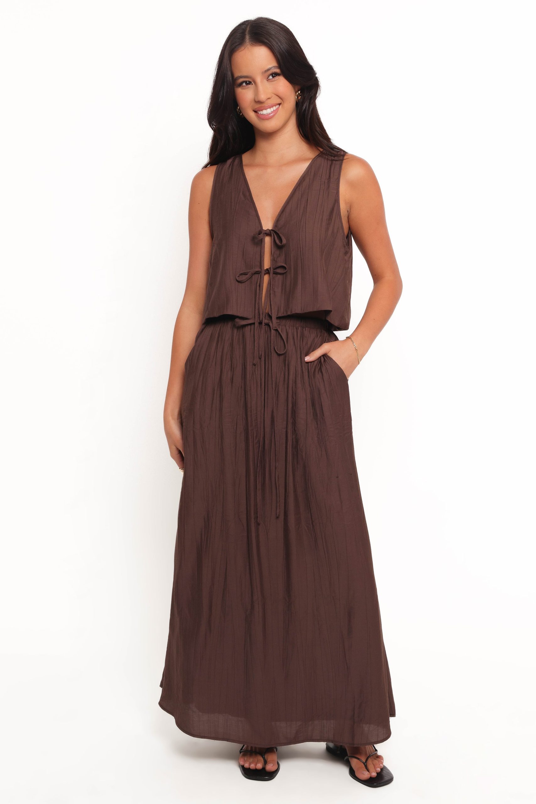 Captie Skirt Set - Chocolate Brown - Image 8