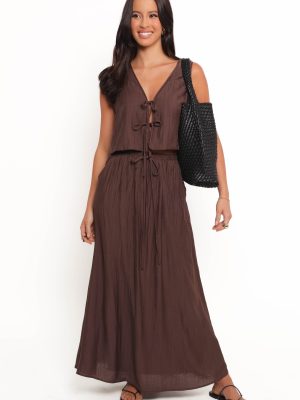 Captie Skirt Set - Chocolate Brown