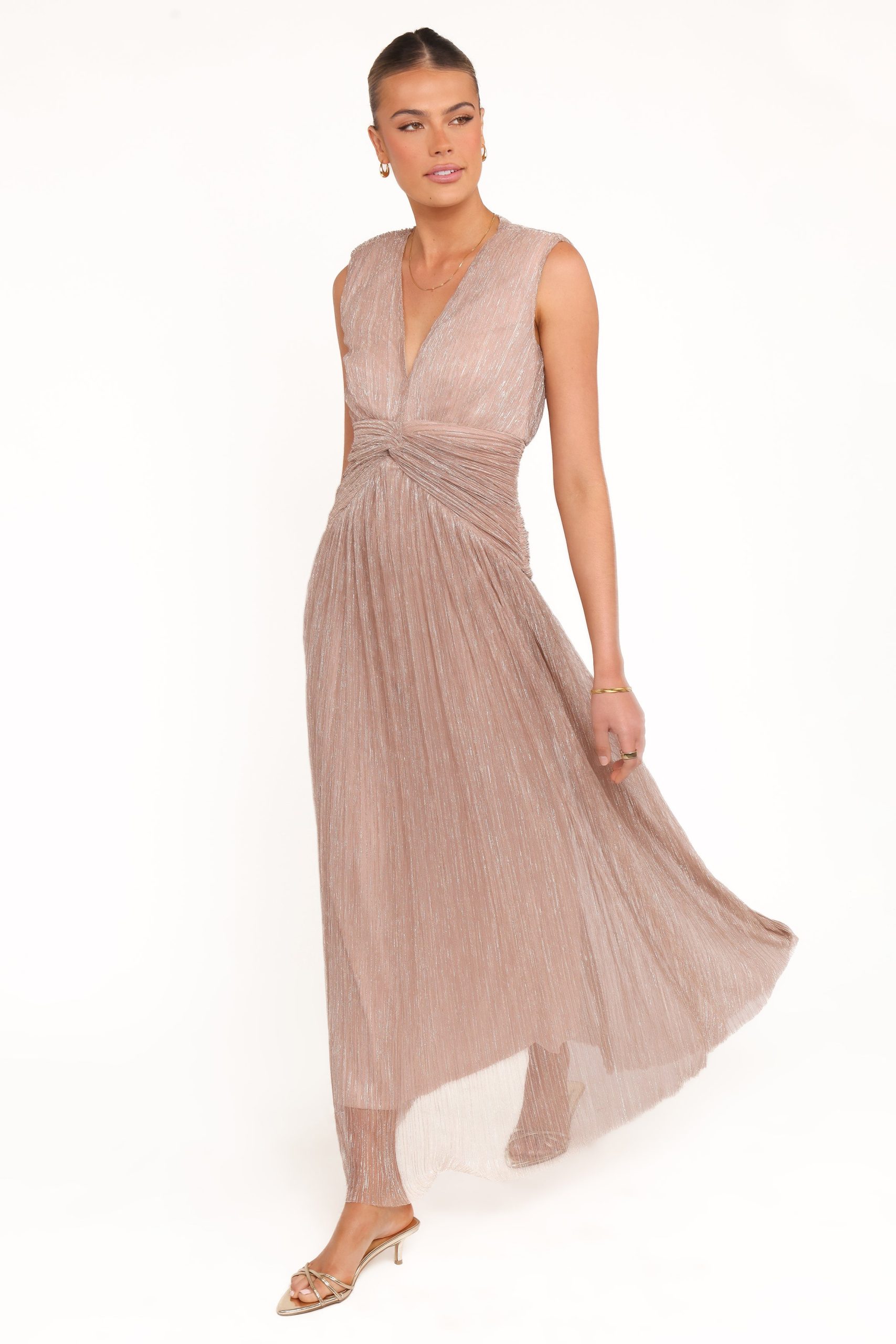 Cara Maxi Dress - Rose Gold - Image 3