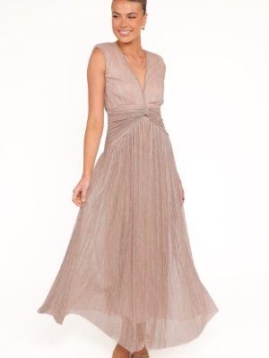 Cara Maxi Dress - Rose Gold