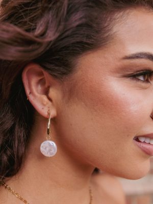 Carina Pearl Earrings - Gold