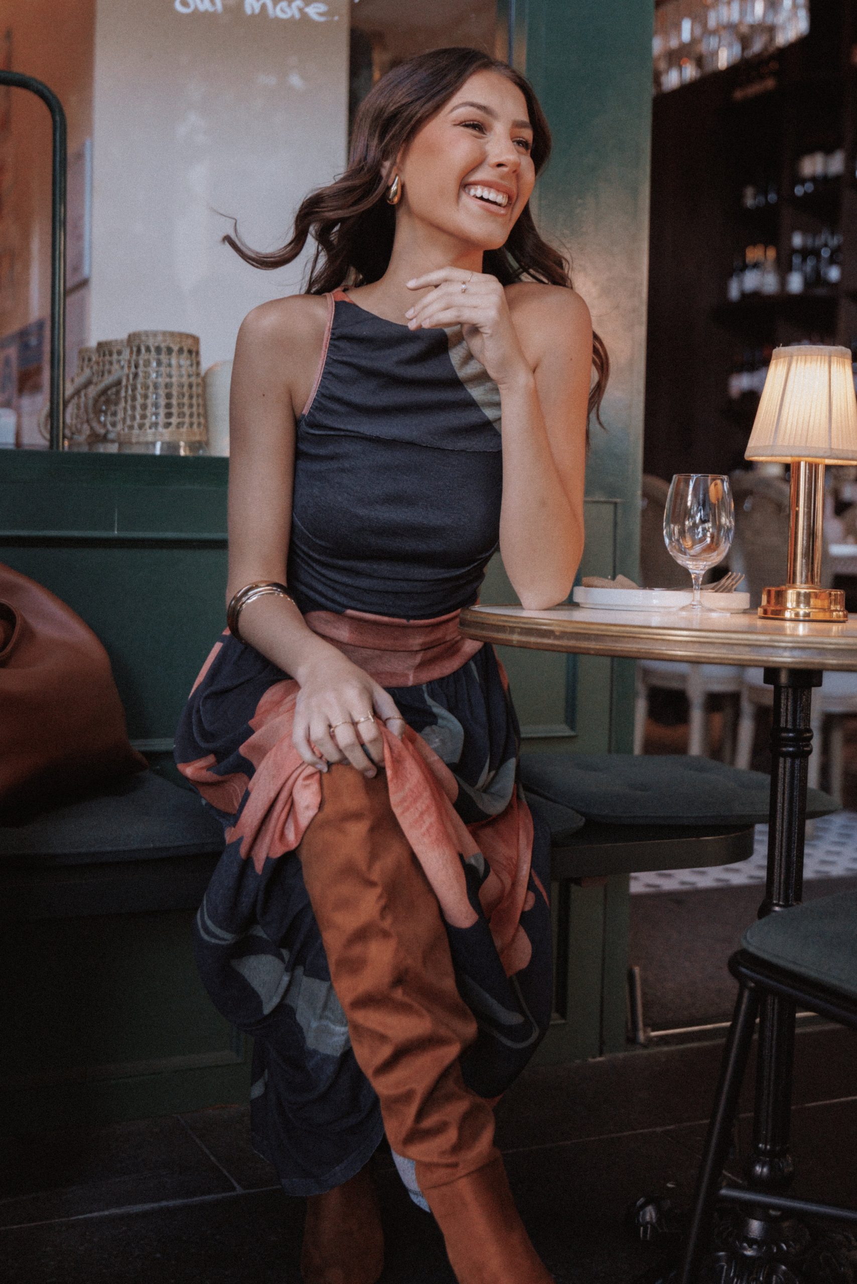 Carlin Midi Dress - Black Floral - Image 8