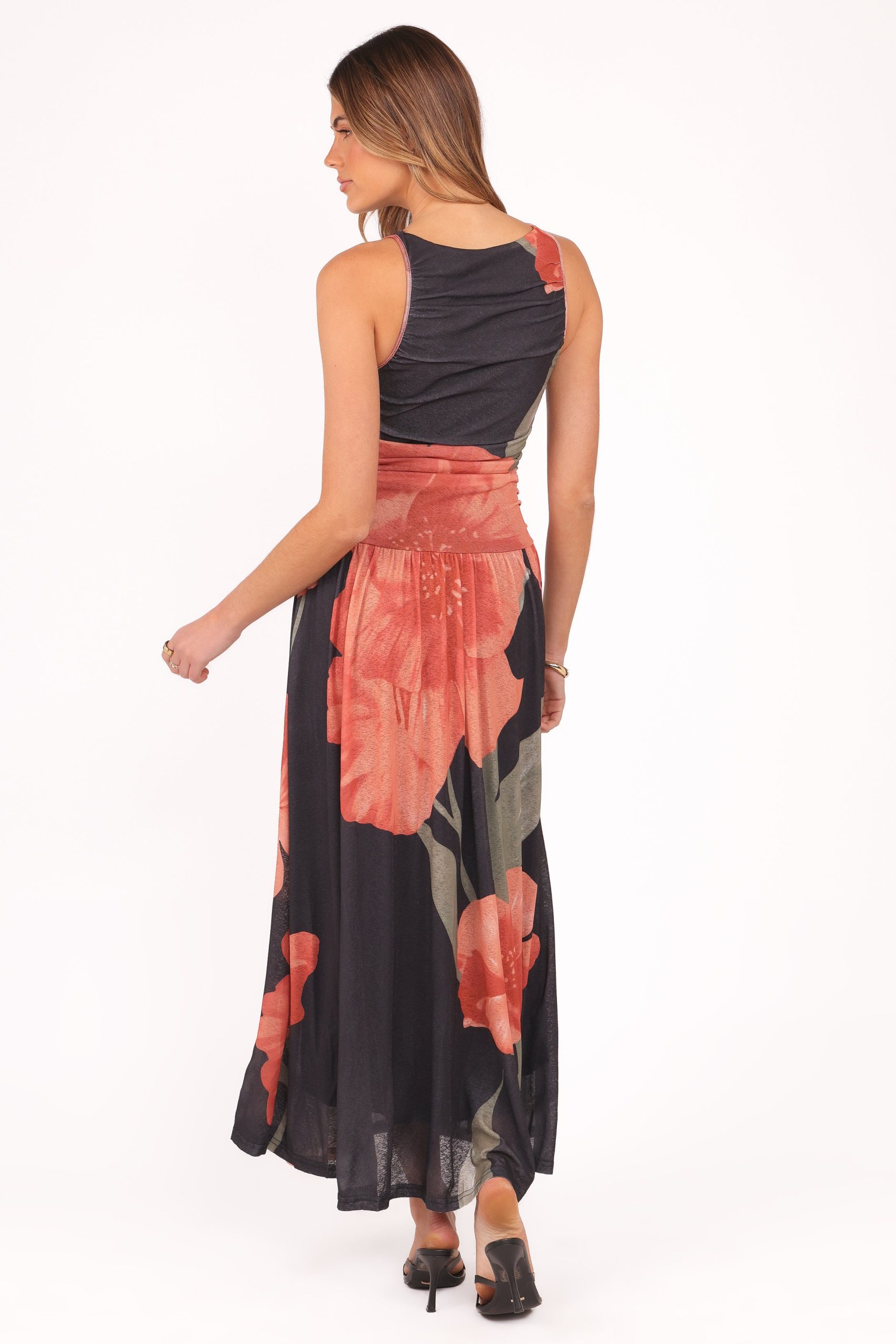 Carlin Midi Dress - Black Floral - Image 5