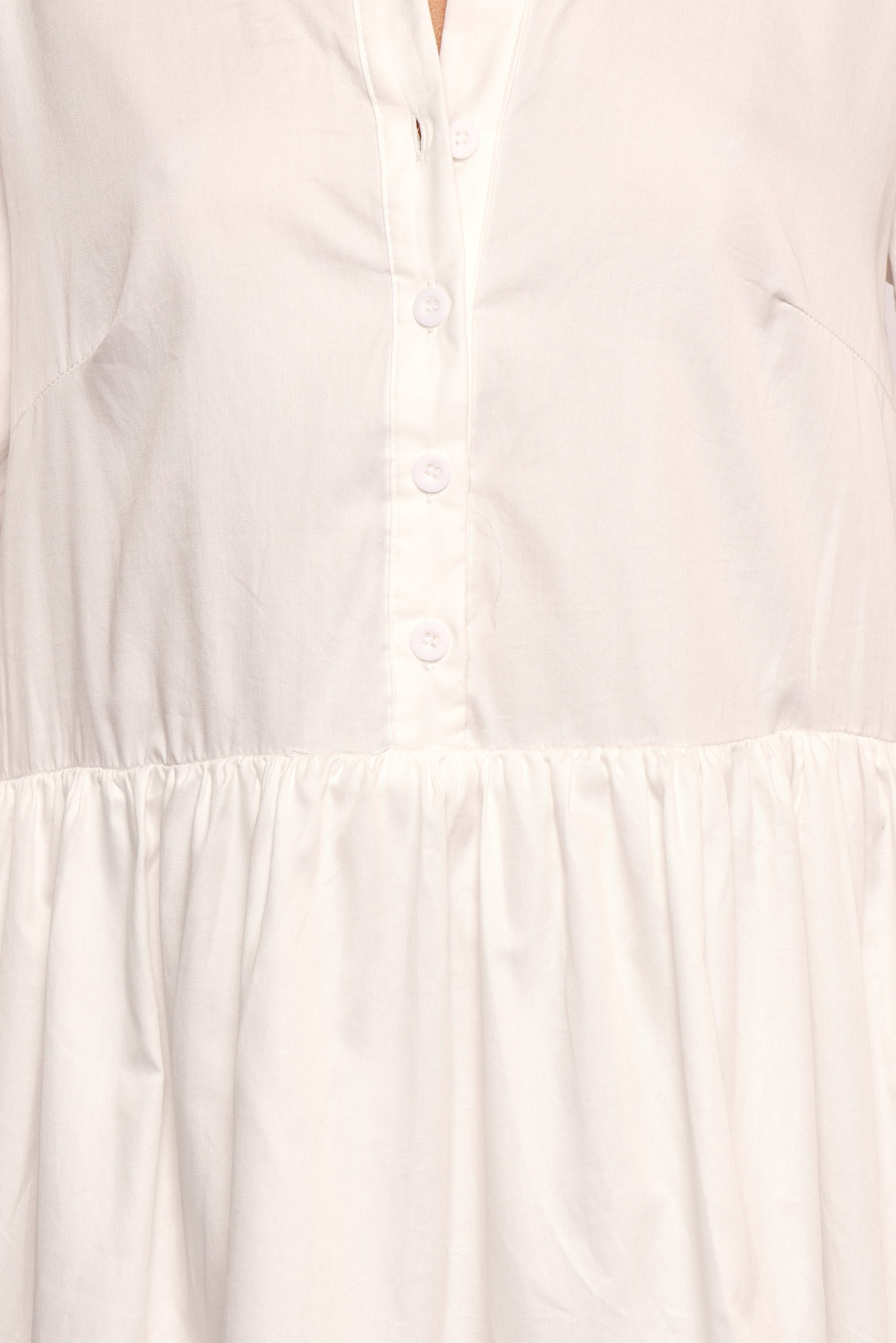 Carlotta Long Sleeve Mini Dress - White - Image 5