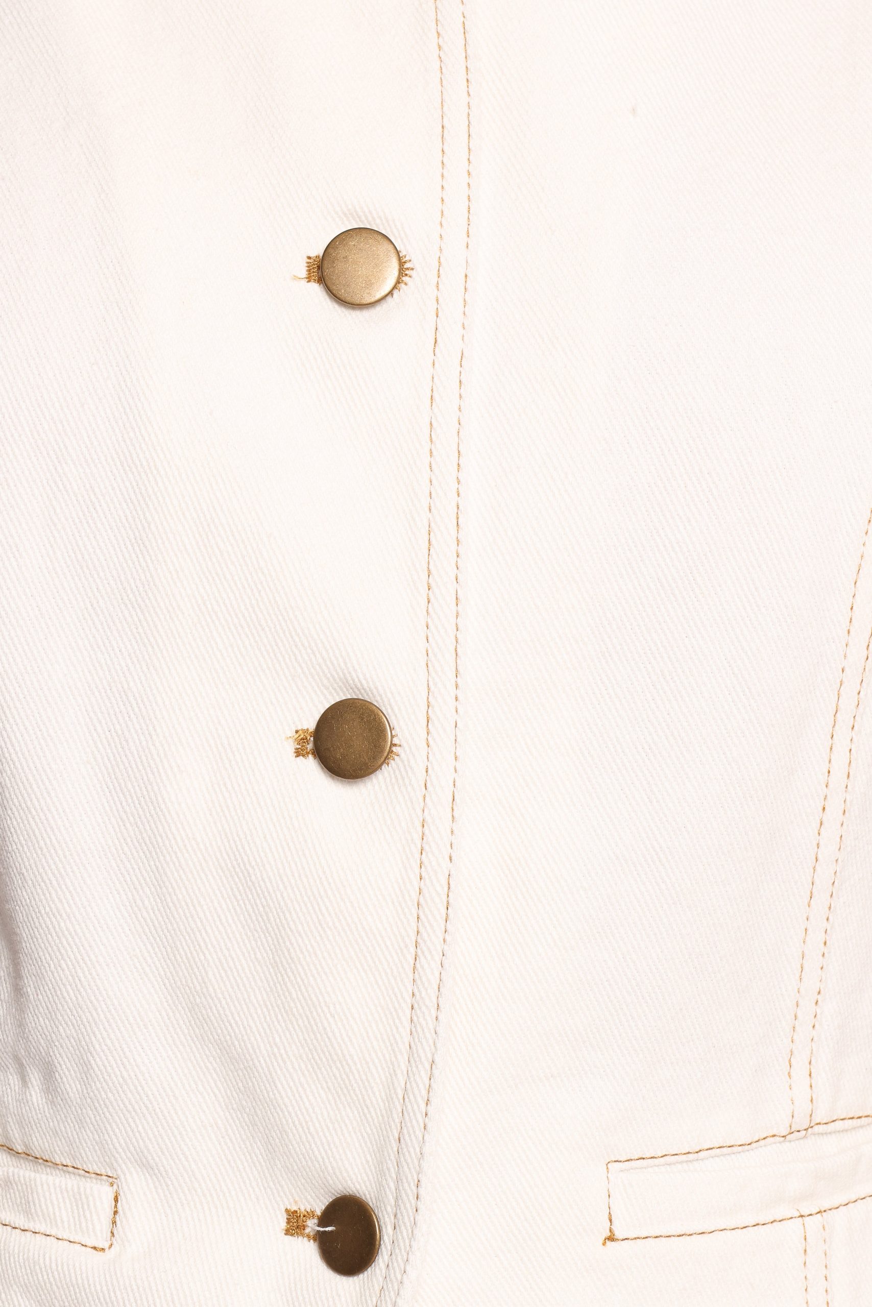 Kristy Denim Vest - White - Image 6