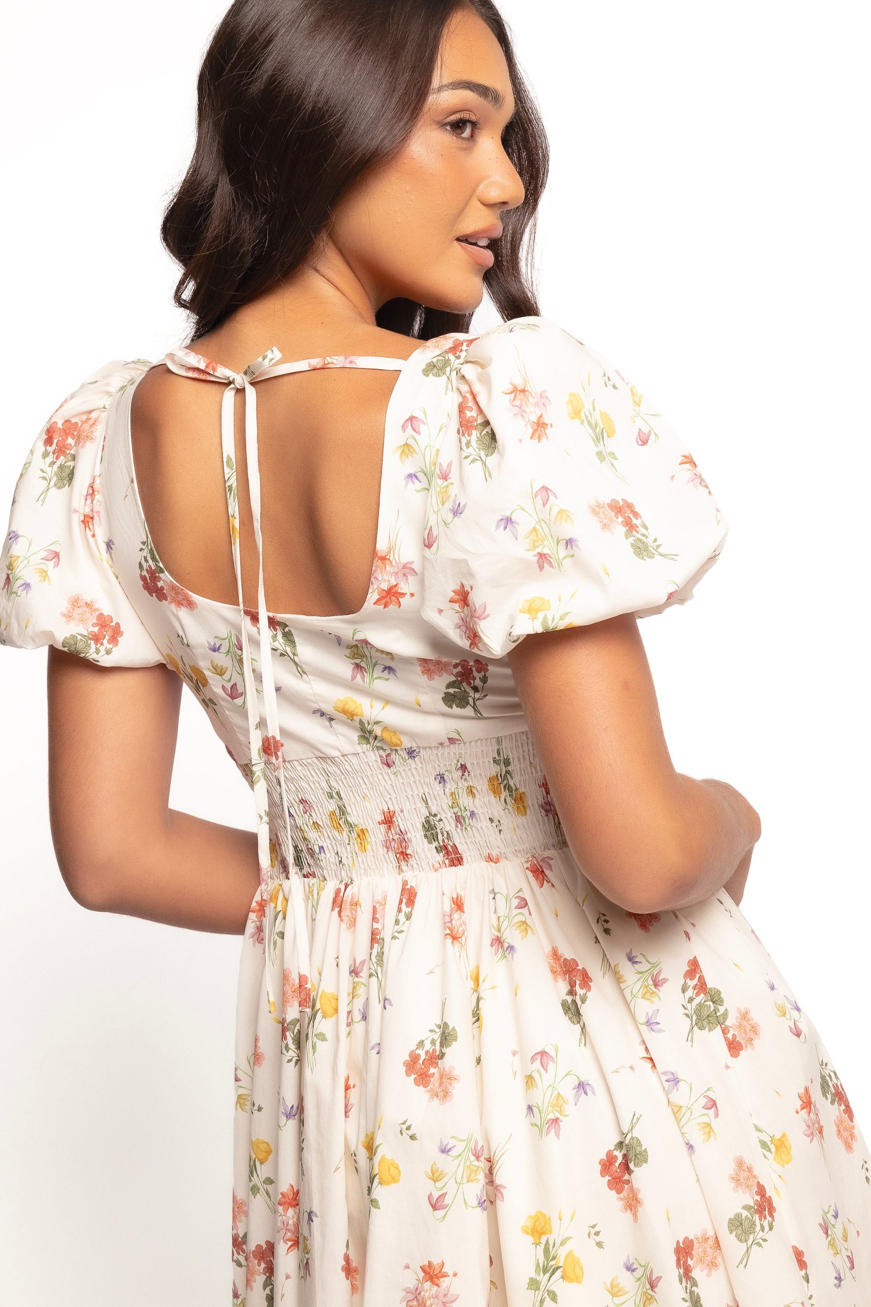 Cascais Mini Dress - Cream - Image 5