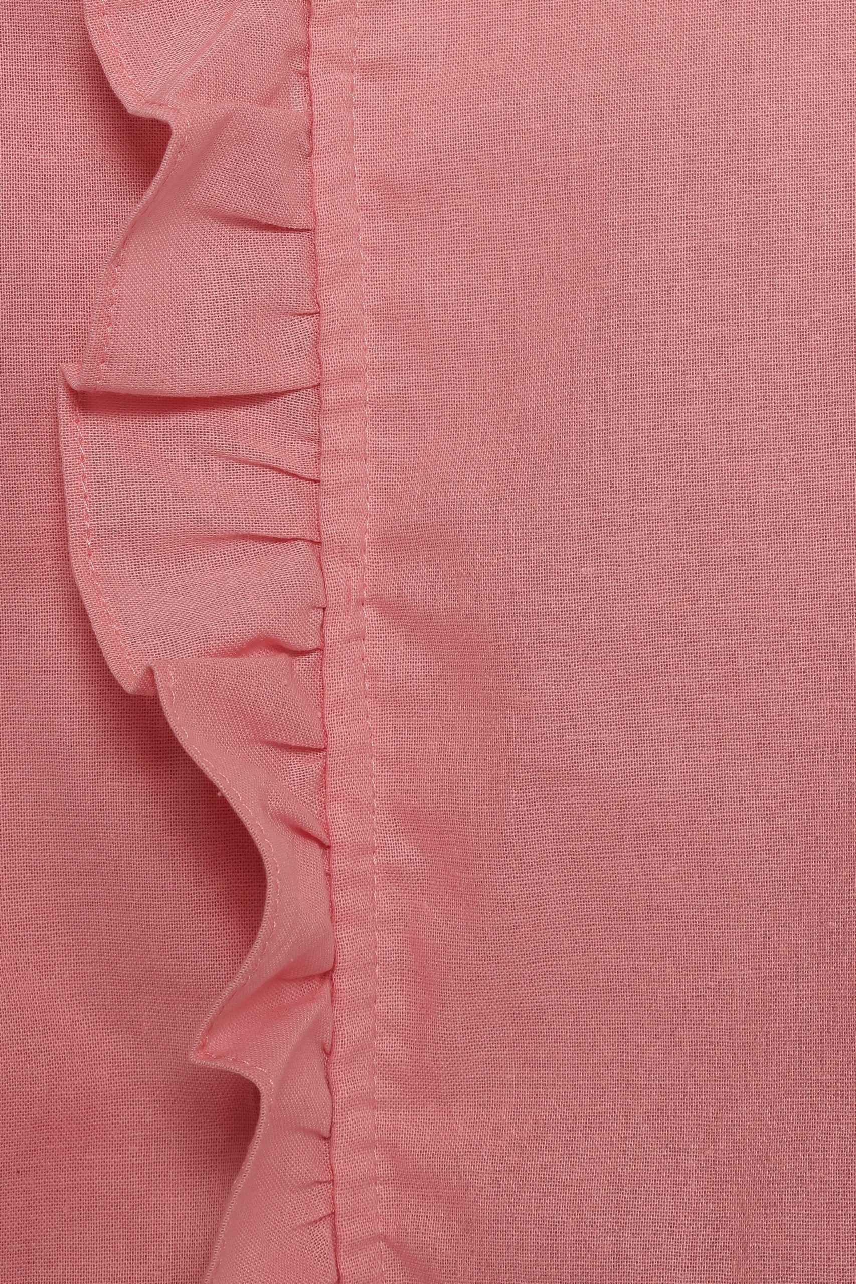 Cassandra Ruffle Mini Dress - Pale Pink - Image 10