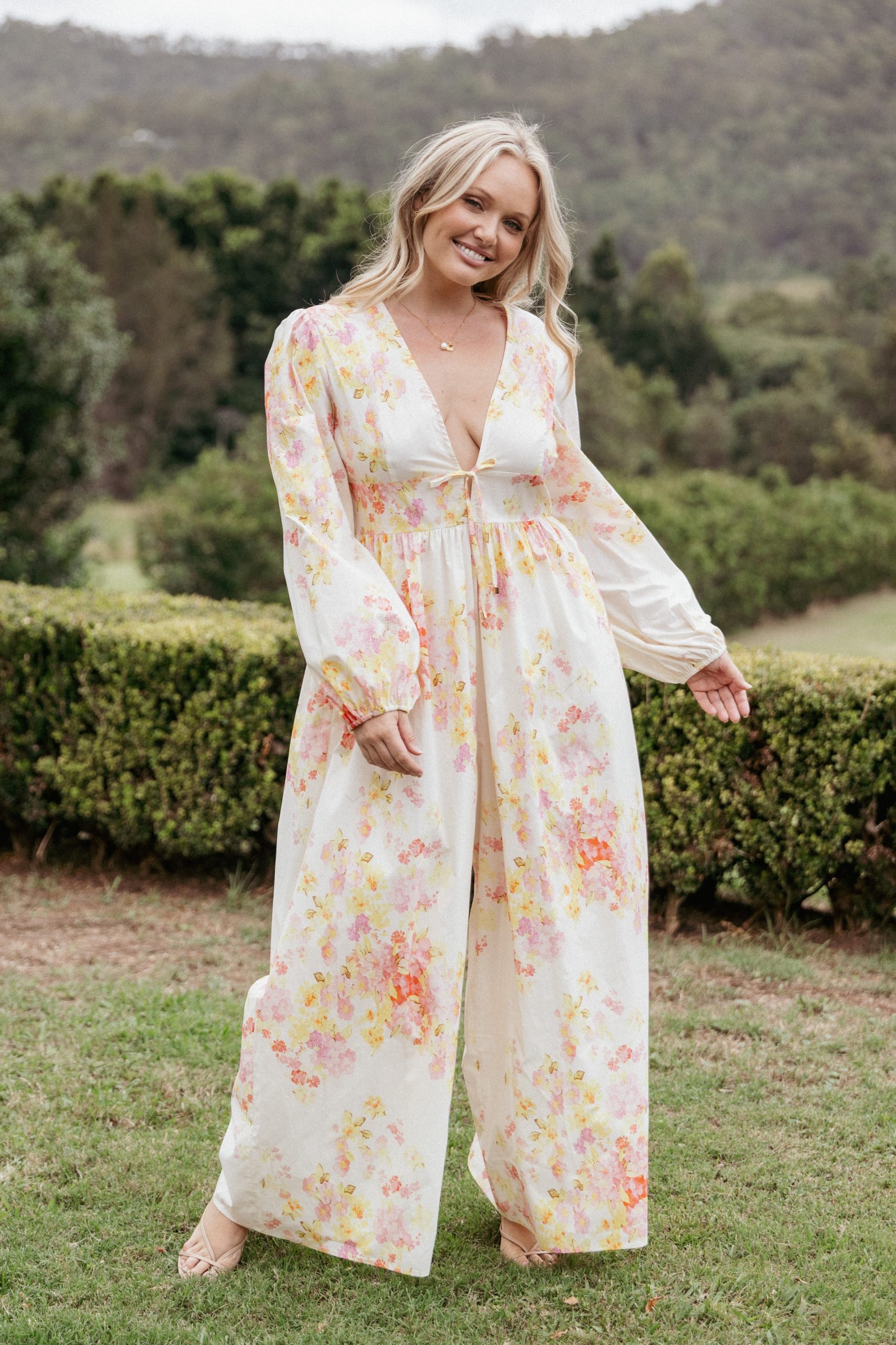 Celestine Jumpsuit - Pink Floral - Image 7