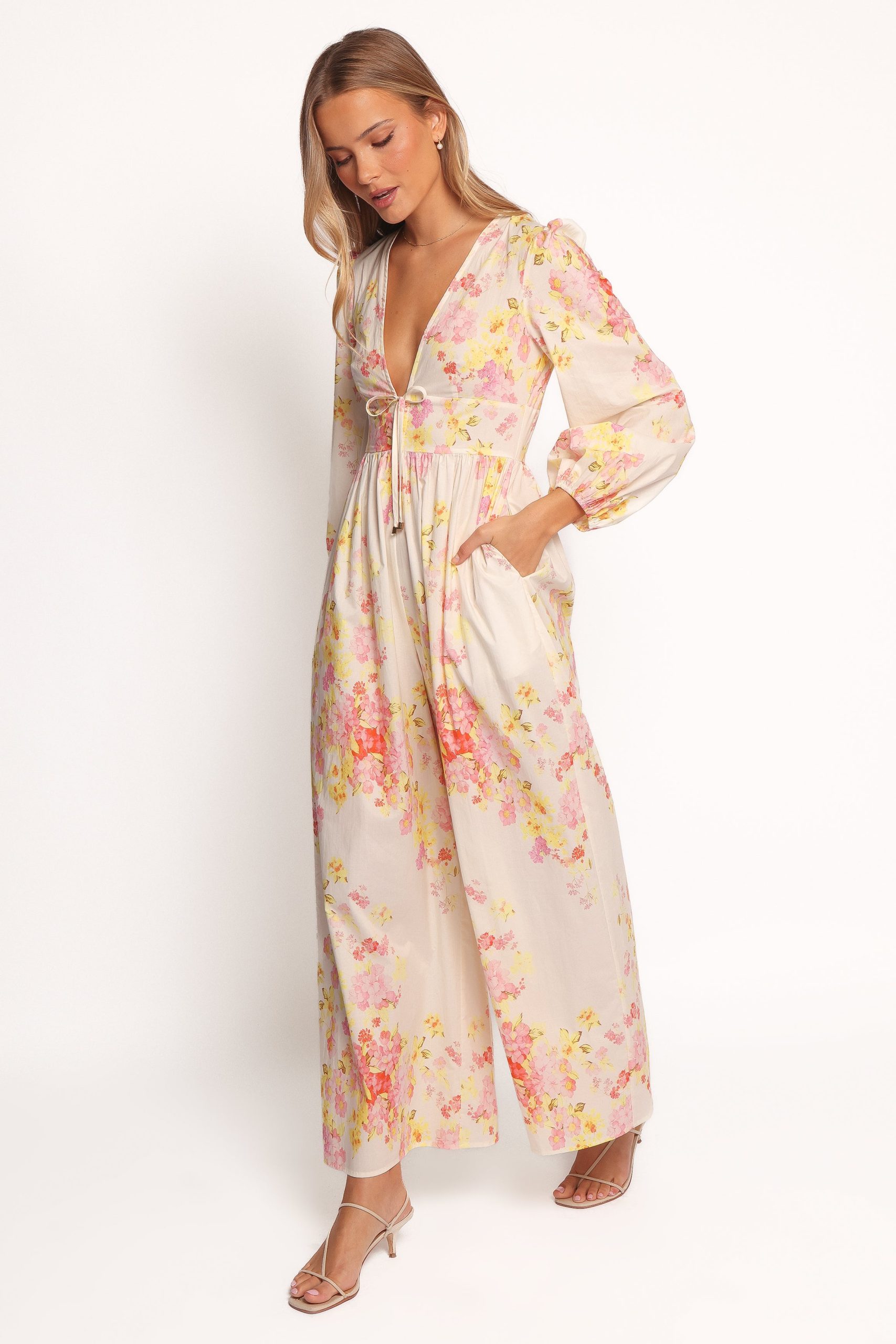 Celestine Jumpsuit - Pink Floral - Image 2