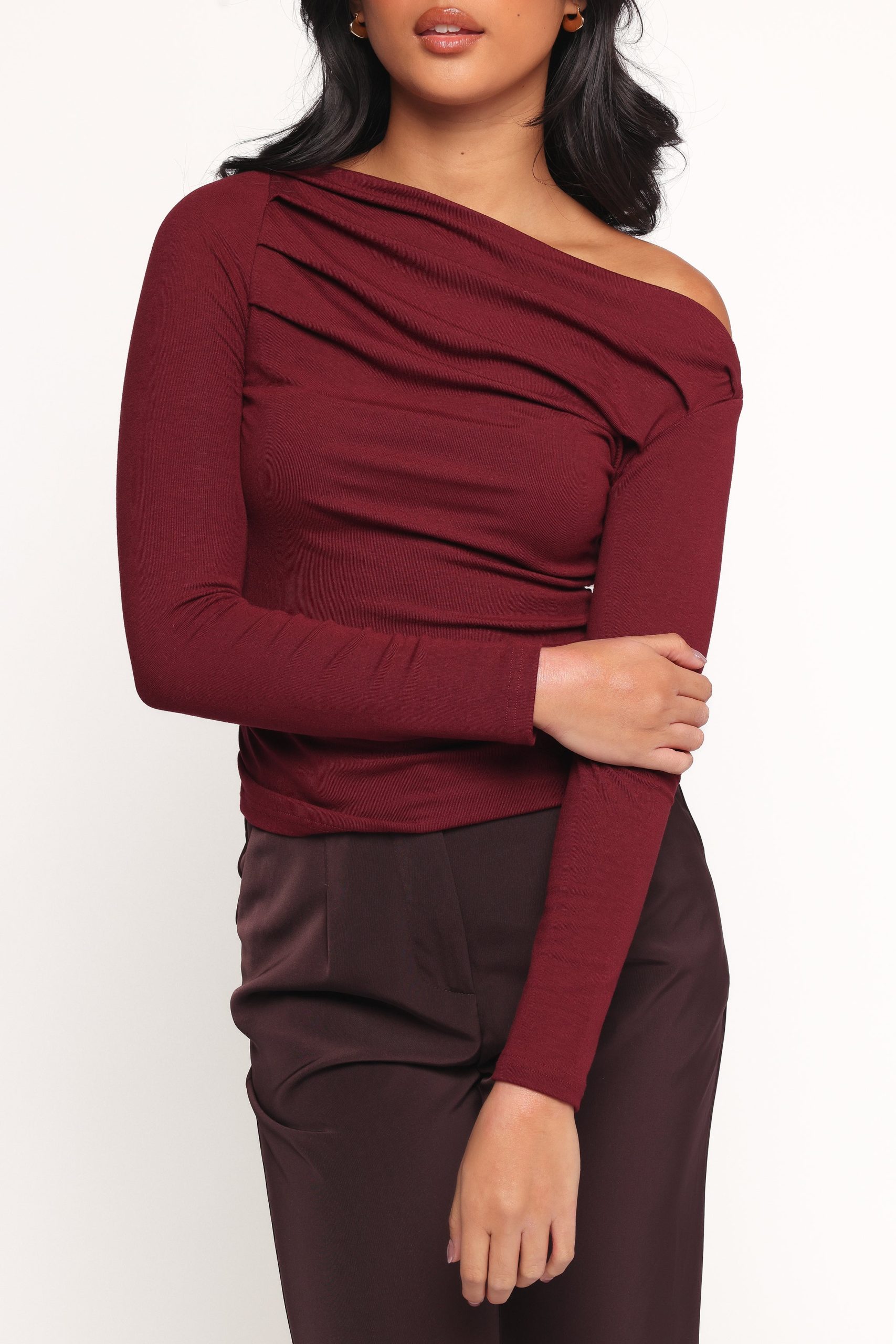Cer Knit Top - Cherry Chocolate - Image 5