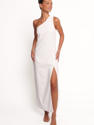Chandler One Shoulder Maxi Dress - White