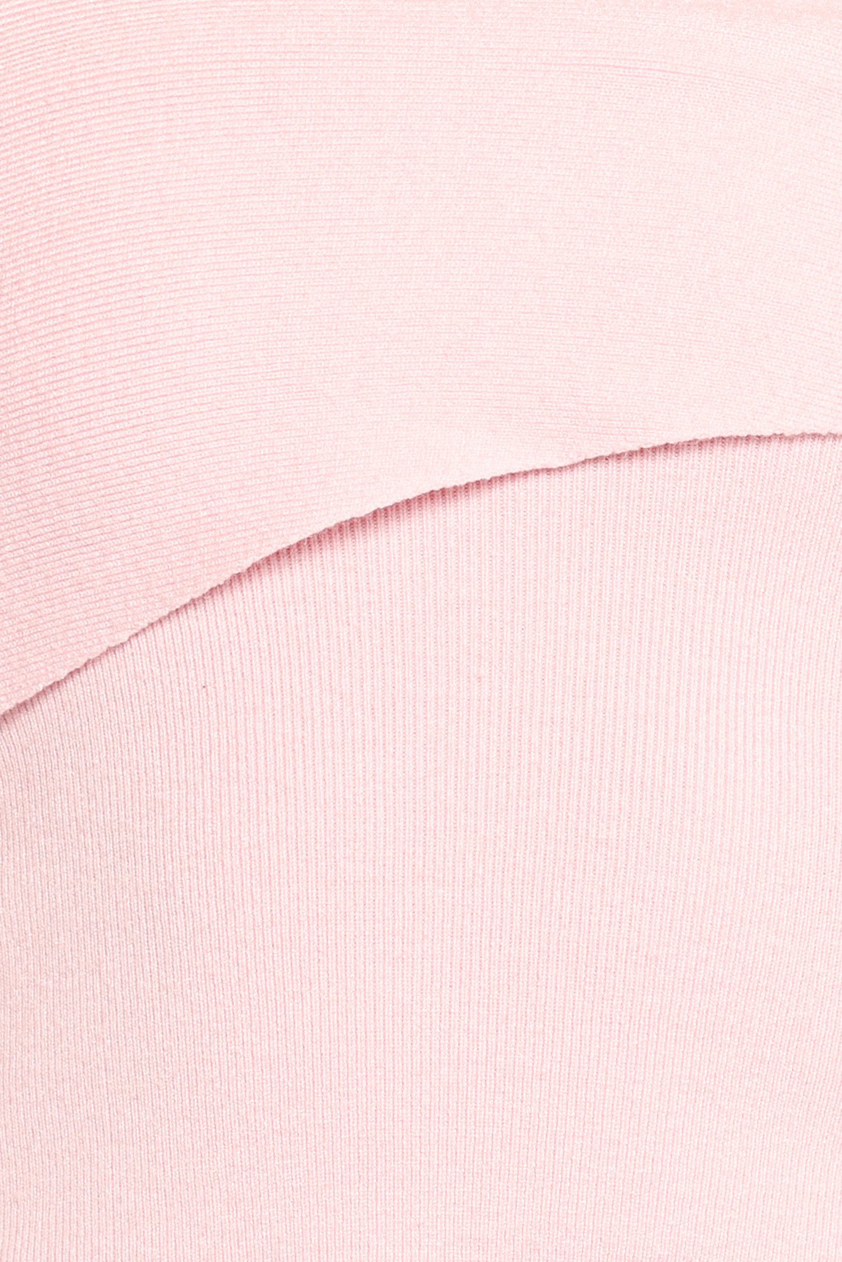 Charama Off Shoulder Knit Top - Pink - Image 7