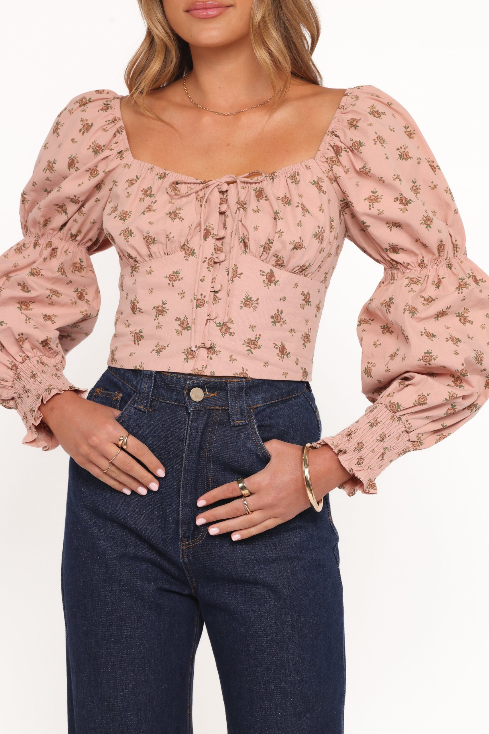 Charlene Top - Pink Floral - Image 2
