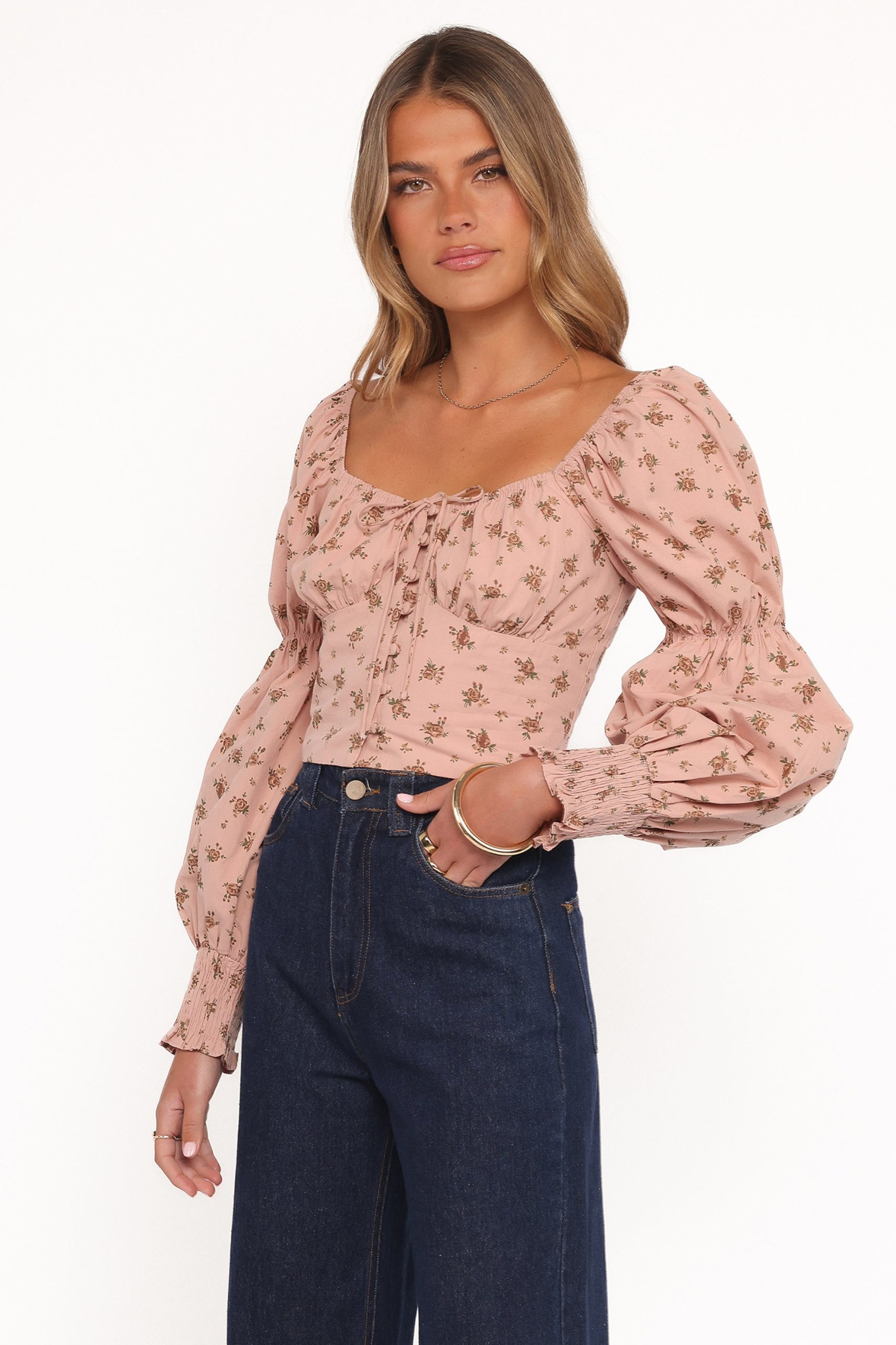Charlene Top - Pink Floral - Image 3