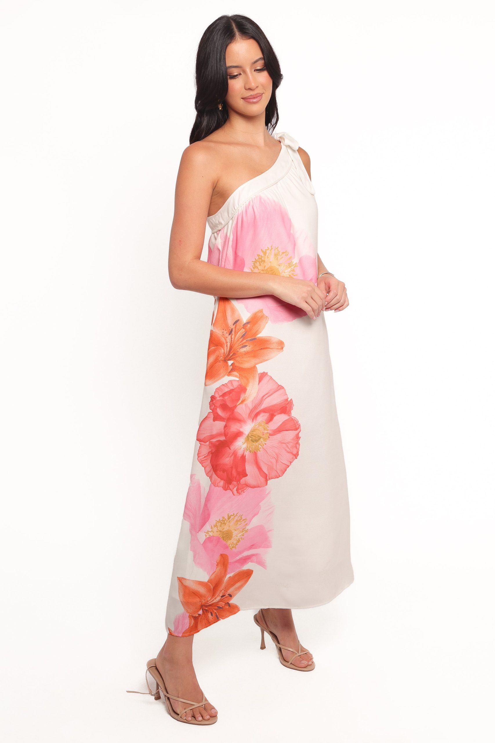 Charlize Maxi Dress - White Pink - Image 7
