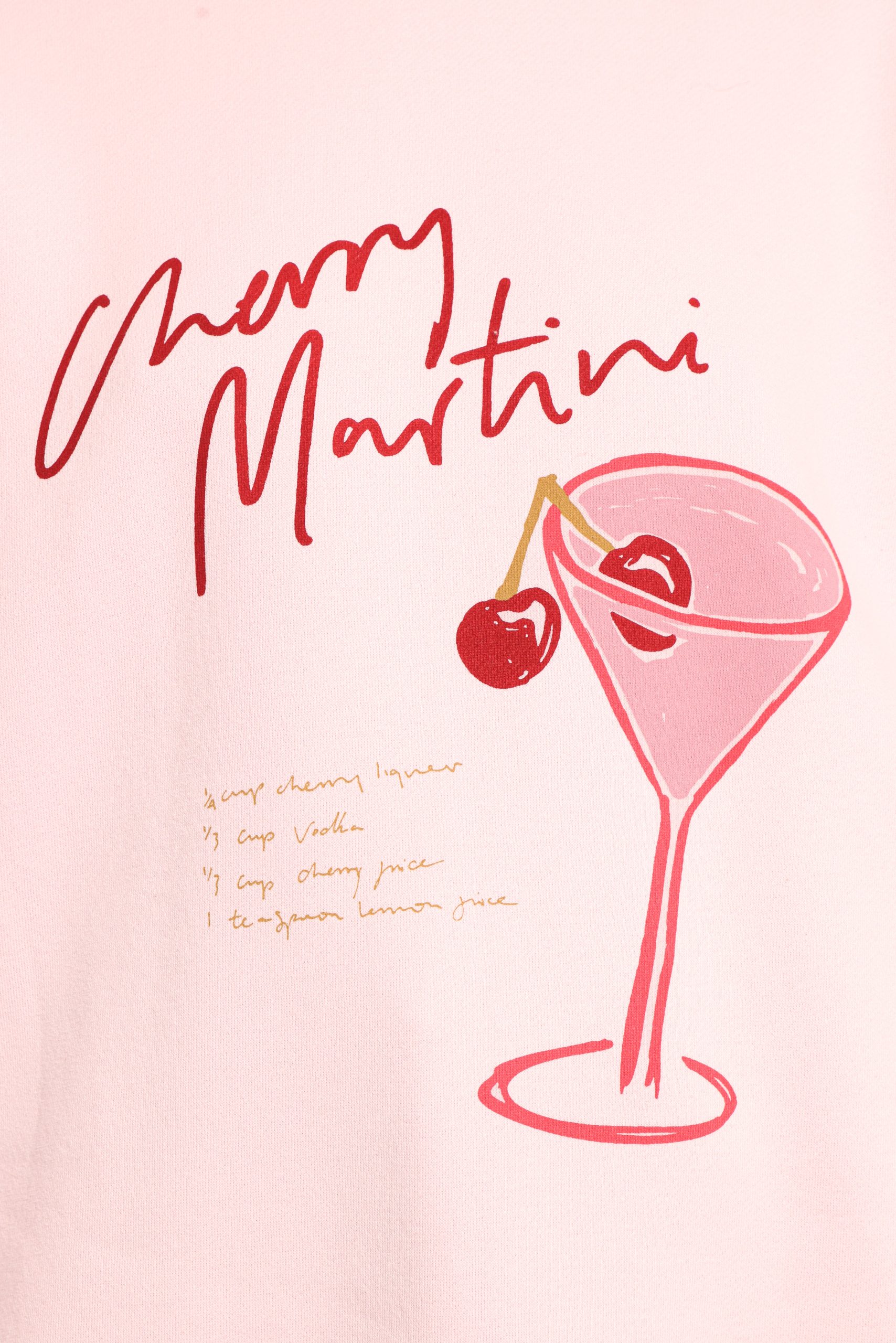 Cherry Martini Graphic Sweatshirt - Pink - Image 7