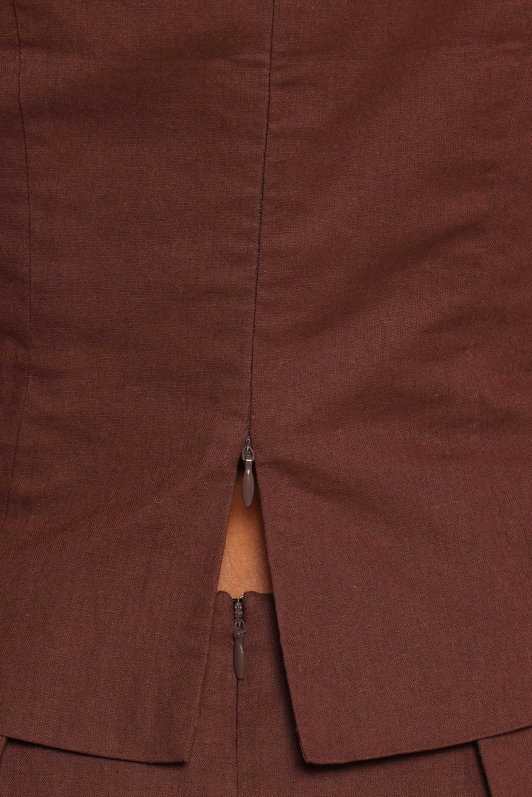 Chiaro Shell Top - Brown - Image 7