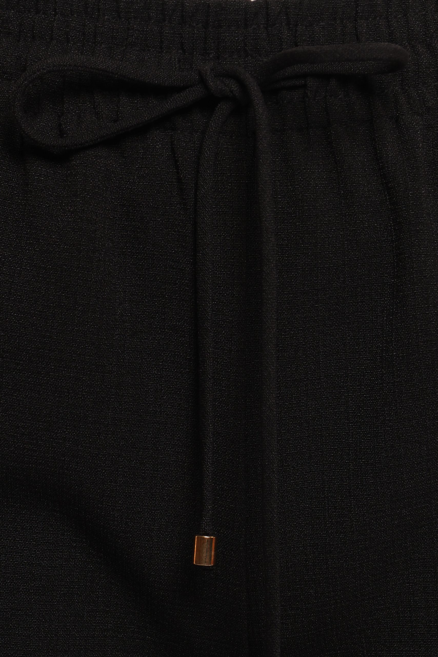 Cinch Wide Leg Crepe Pant - Black - Image 6