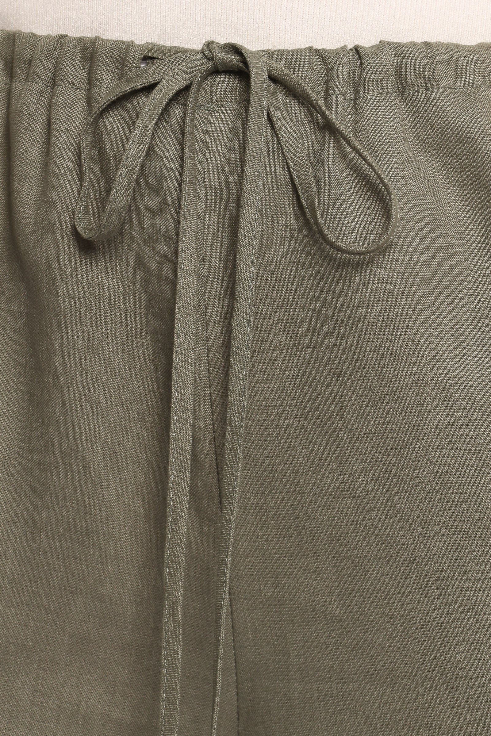 Clairo Linen Pant - Olive - Image 5
