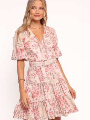 Columba Mini Dress - Soft Camellia