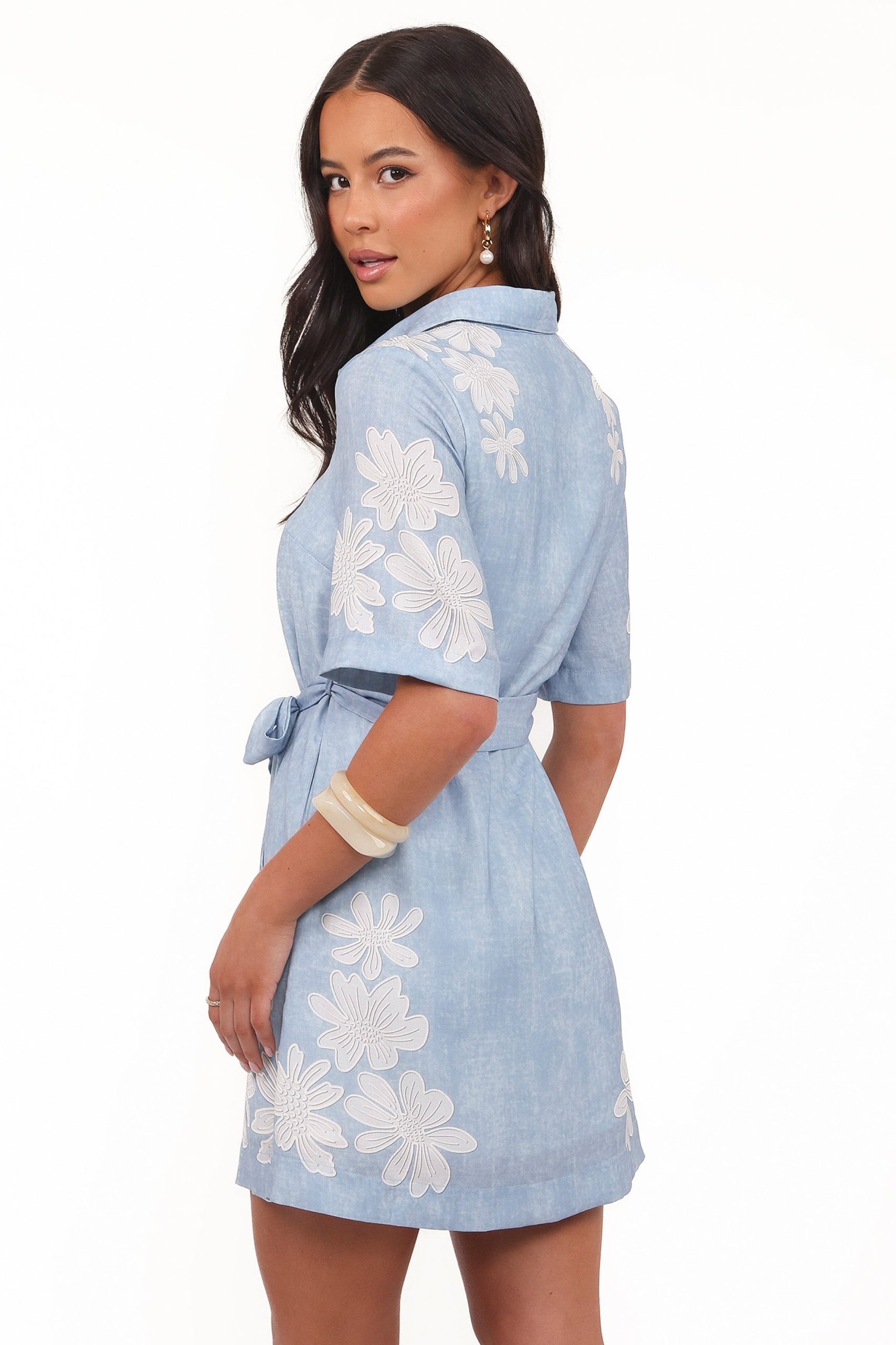 Connie Mini Dress - Blue - Image 3