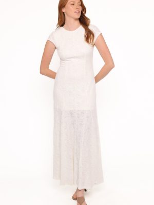 Constance Lace Maxi Dress - White