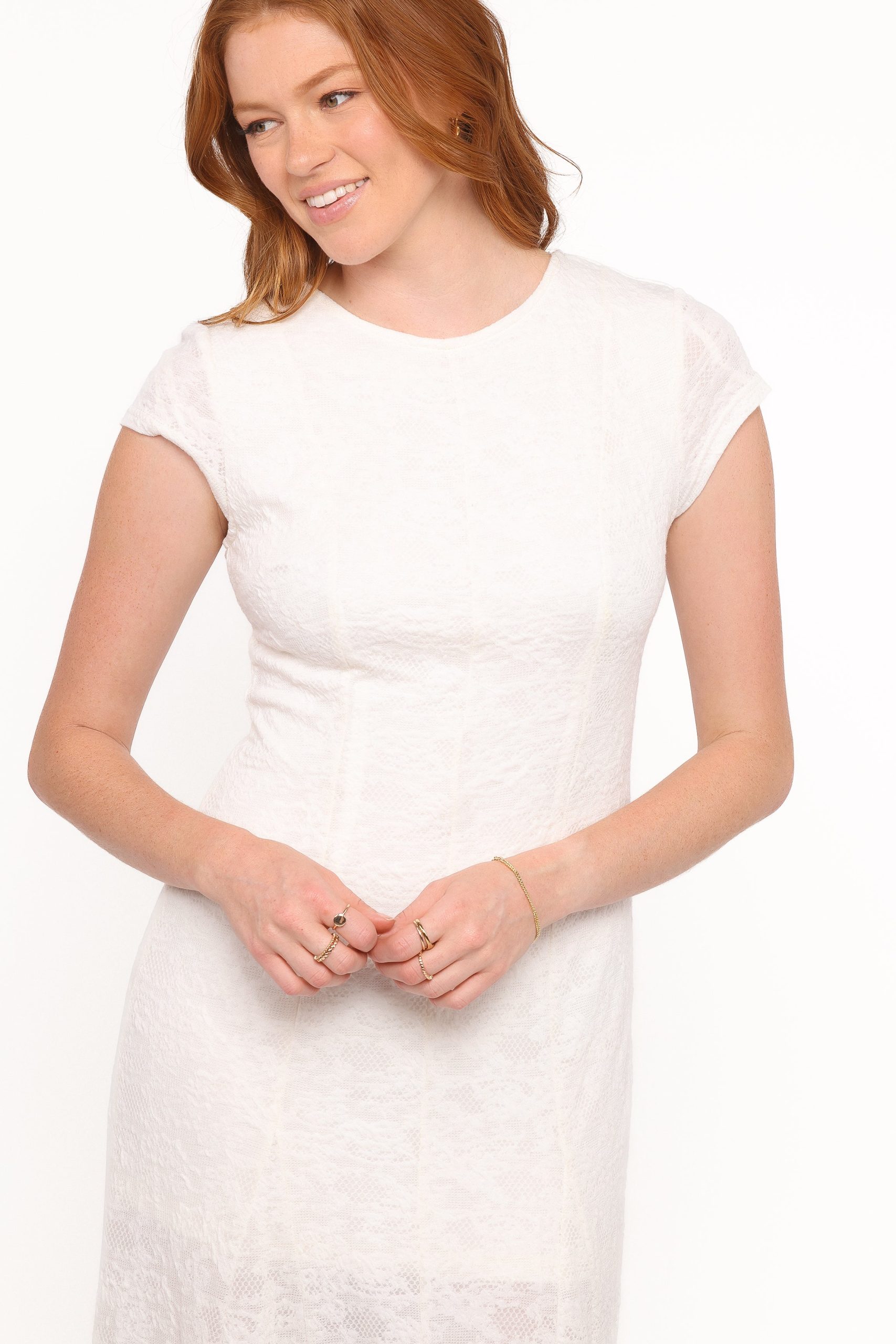 Constance Lace Maxi Dress - White - Image 2