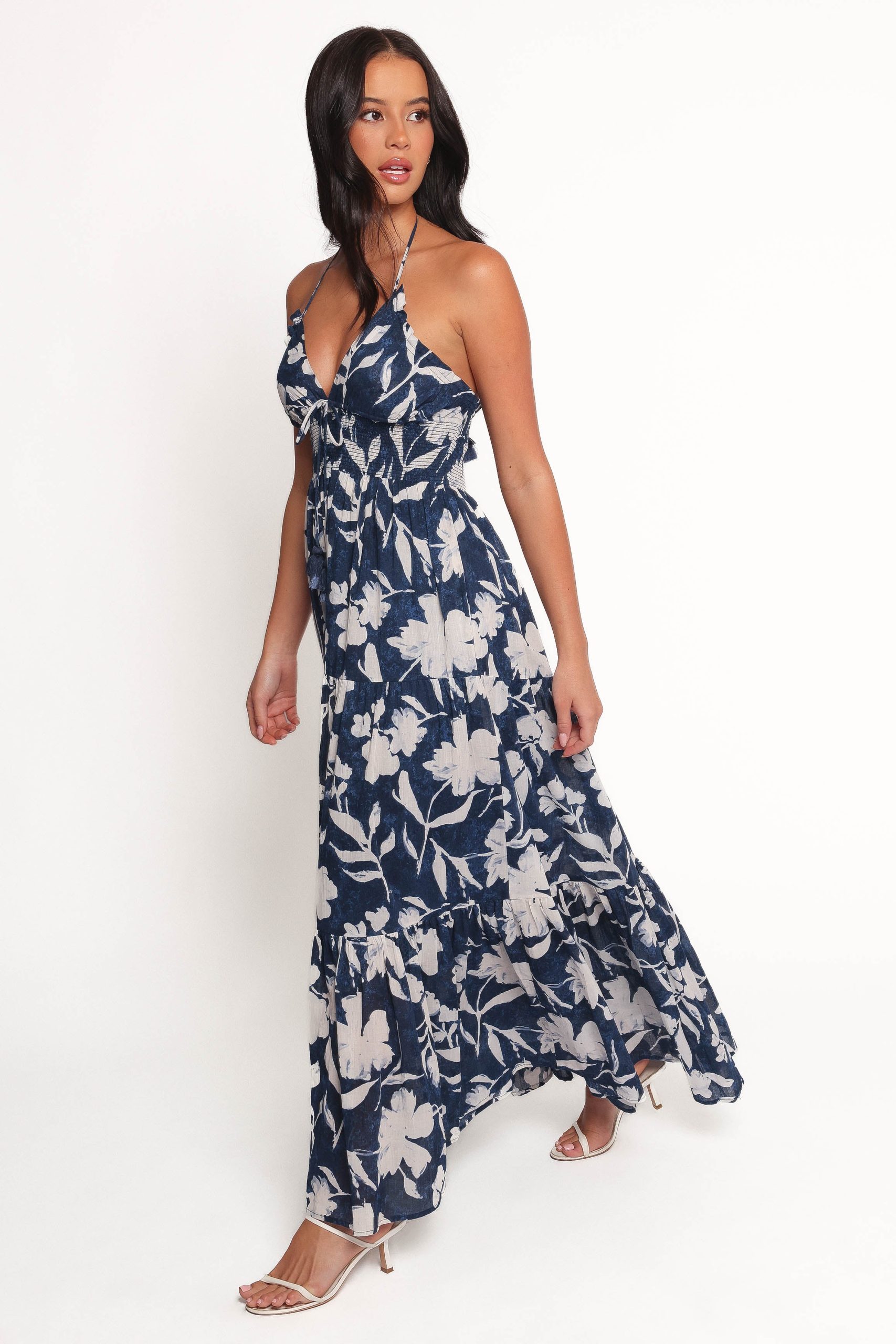 Coralie Maxi Dress - Navy Peony - Image 3
