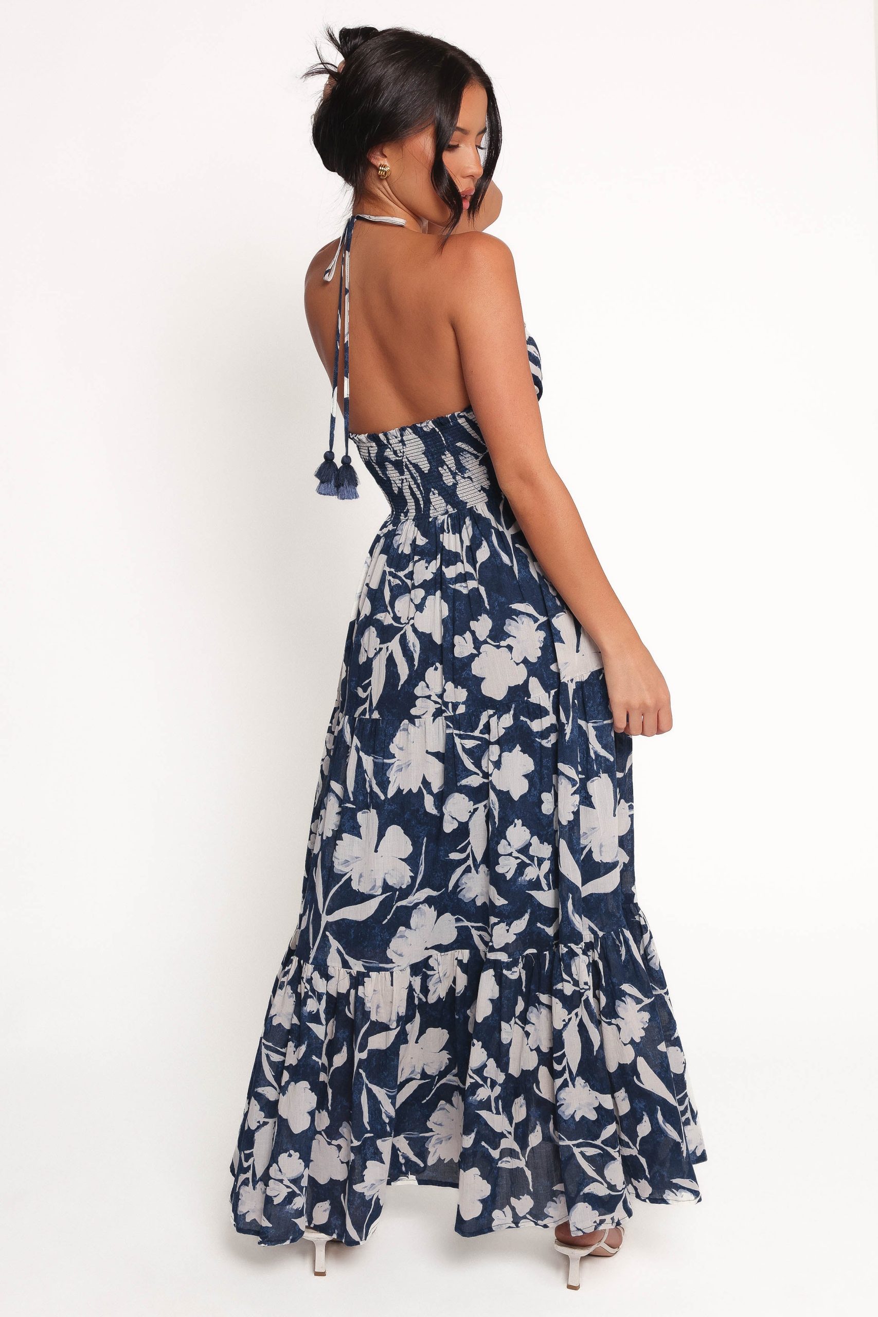 Coralie Maxi Dress - Navy Peony - Image 2