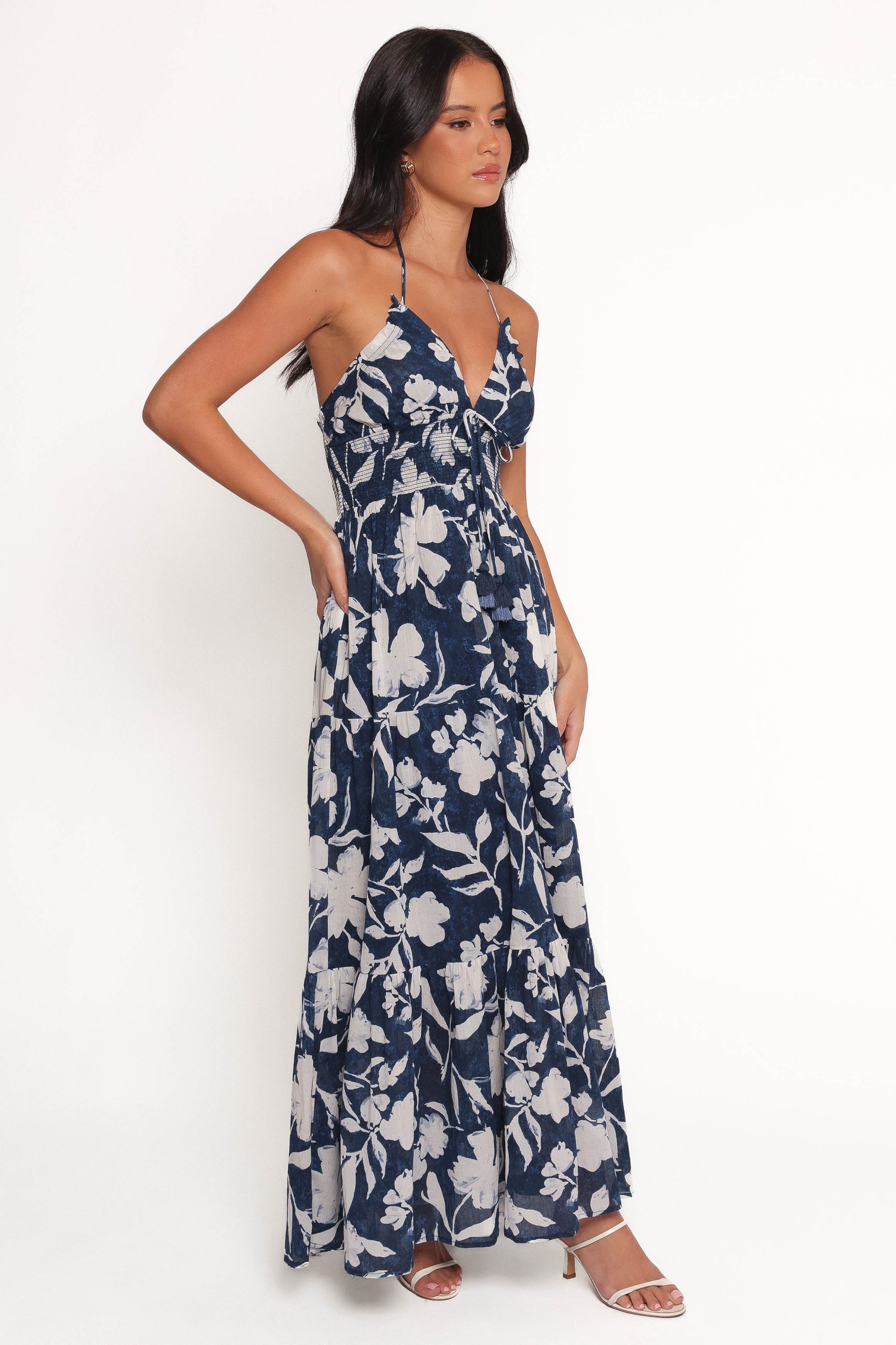 Coralie Maxi Dress - Navy Peony - Image 4