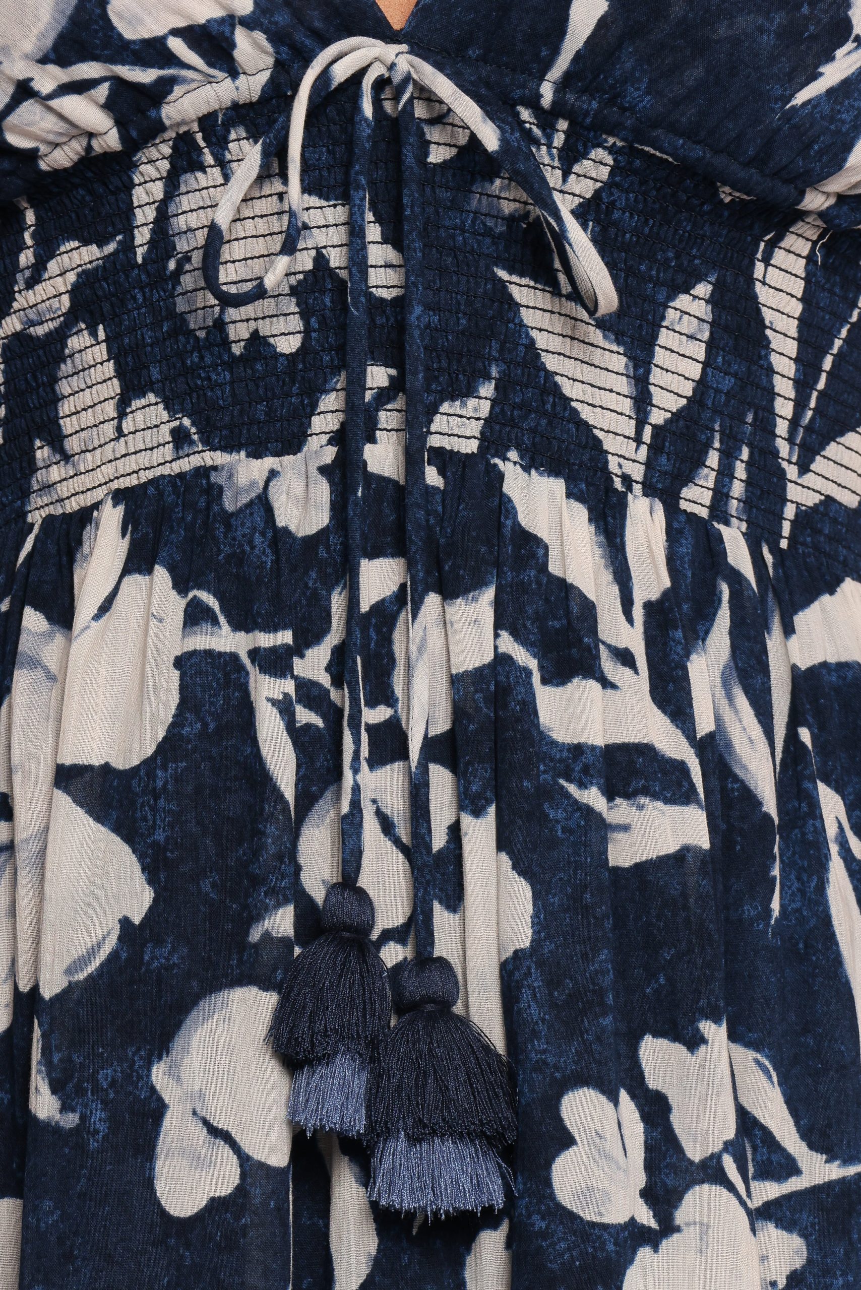 Coralie Maxi Dress - Navy Peony - Image 7