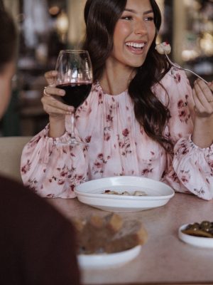 Dallas Long Sleeve Top - Pink Rose